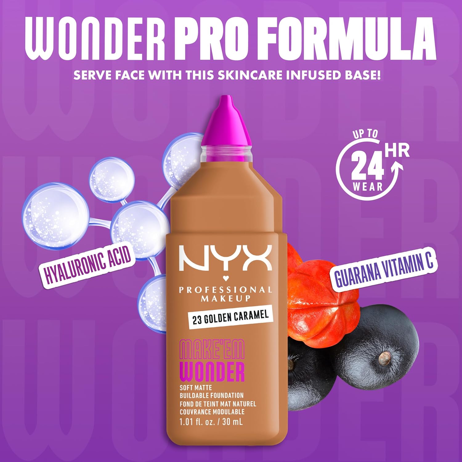 Detalle 2 de NYX Make 'EM Wonder 23 fondotinta 💄