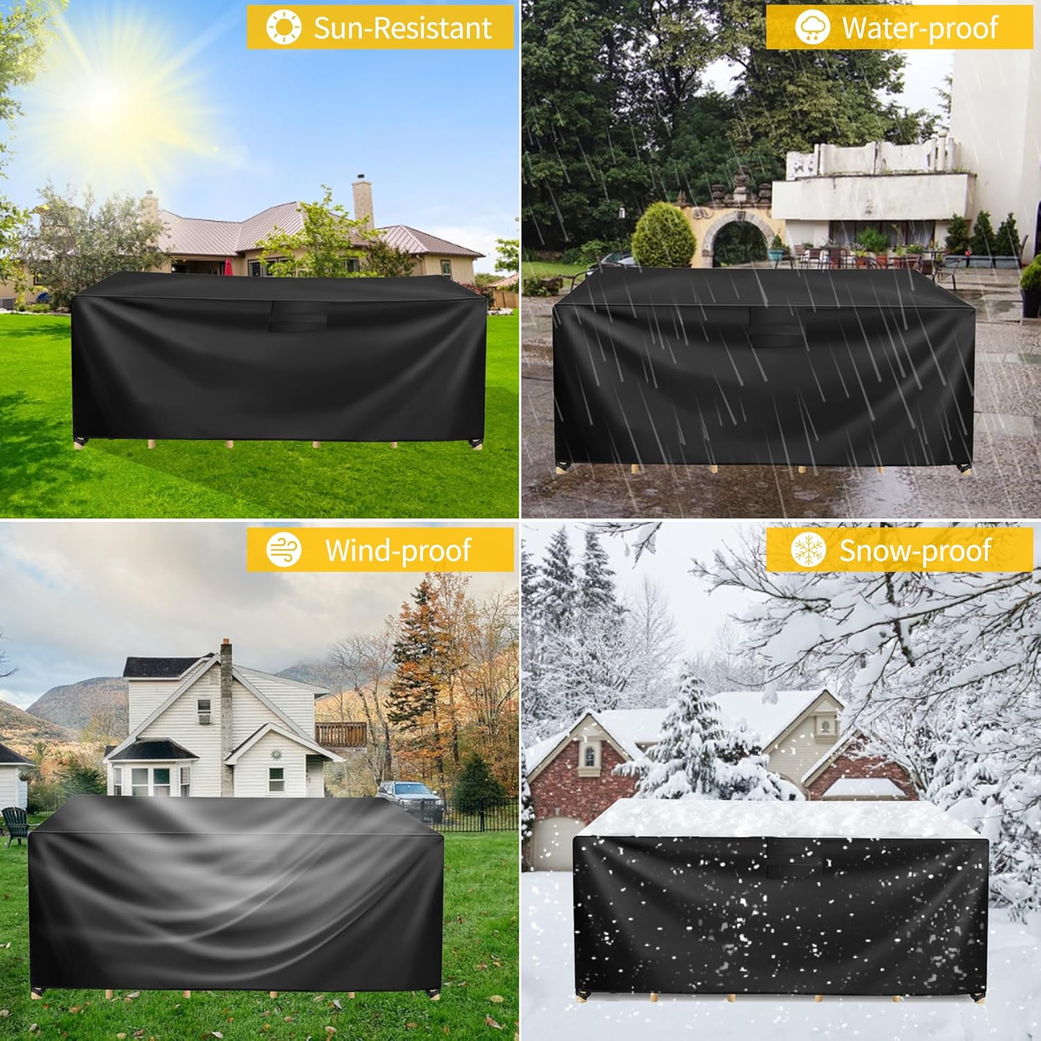 Thumbnail 4 de Garden Furniture Cover Heavy Duty 180x120x74cm