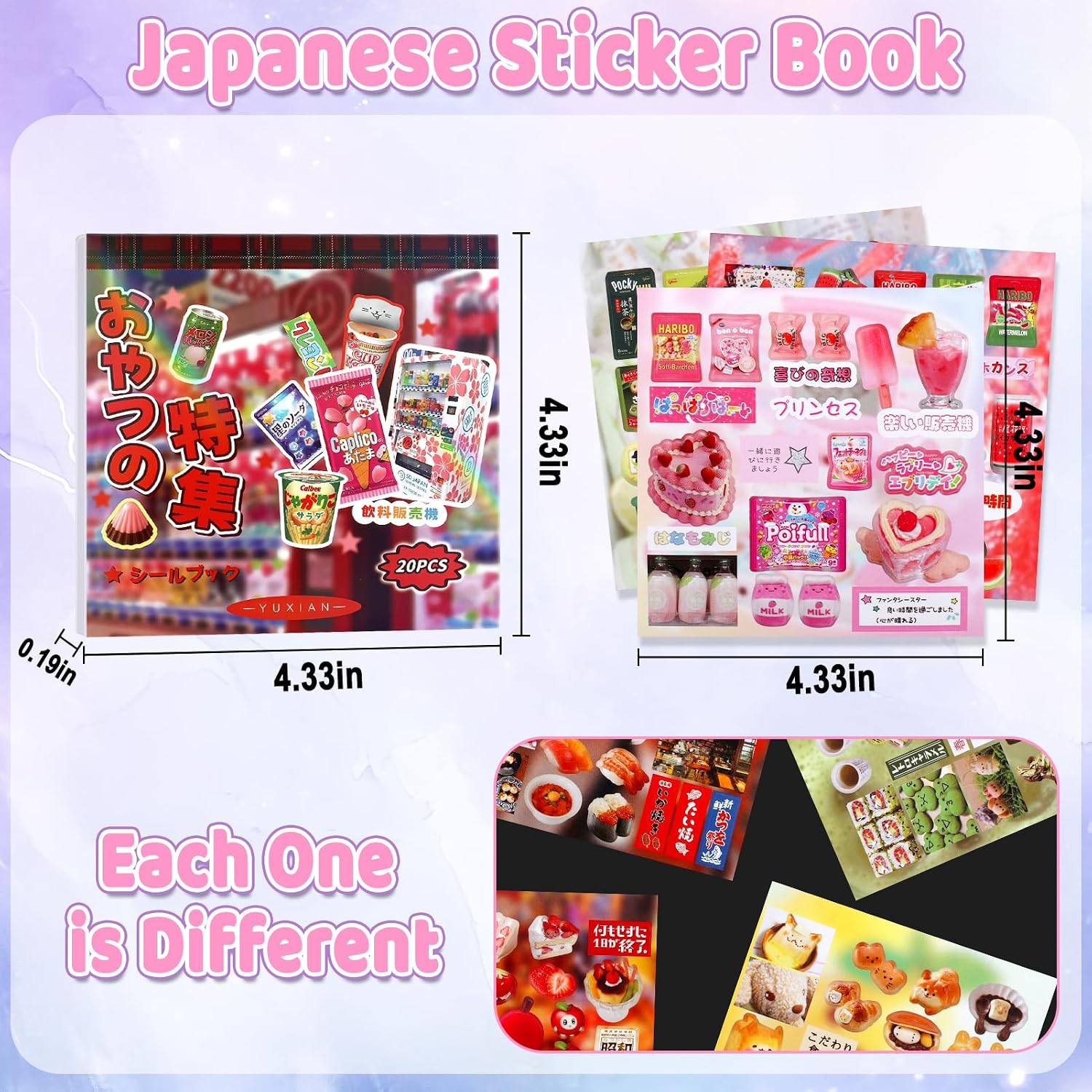 Detalle 1 de Japanese Sticker Book, 40 Pages