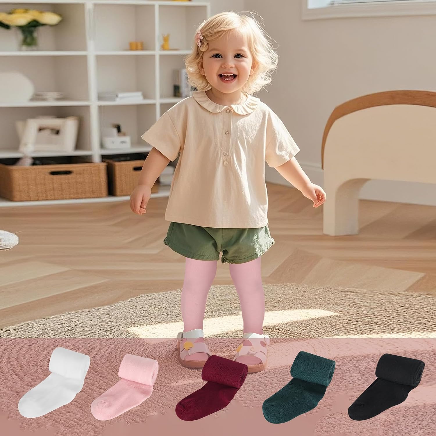 Thumbnail 5 de Zzxlw baby tights set 3 pairs