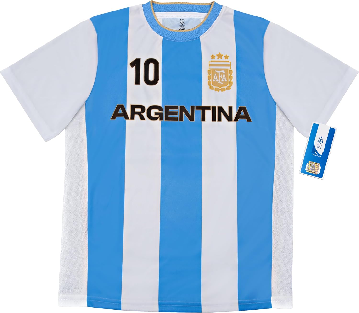 Detalle de Icon Sports Official Fan Pack Argentina 3-Piece Soccer Set (Lionel Messi) for Kids