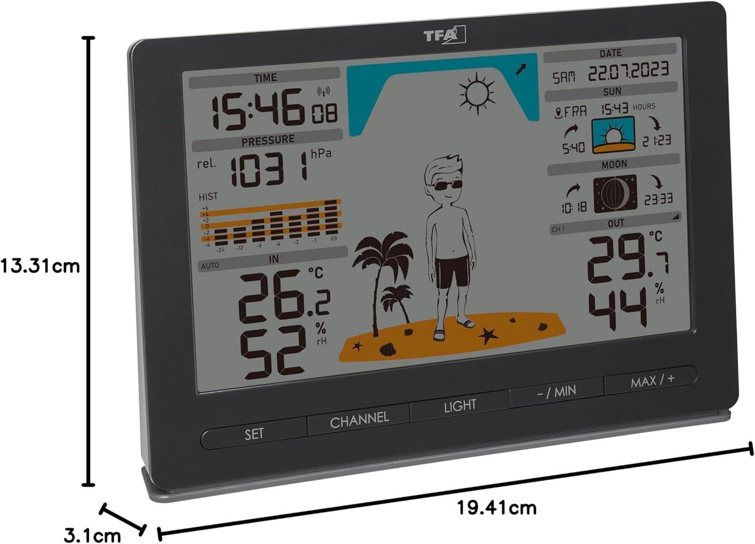 Thumbnail 6 de TFA Dostmann METEO JACK stazione meteo wireless