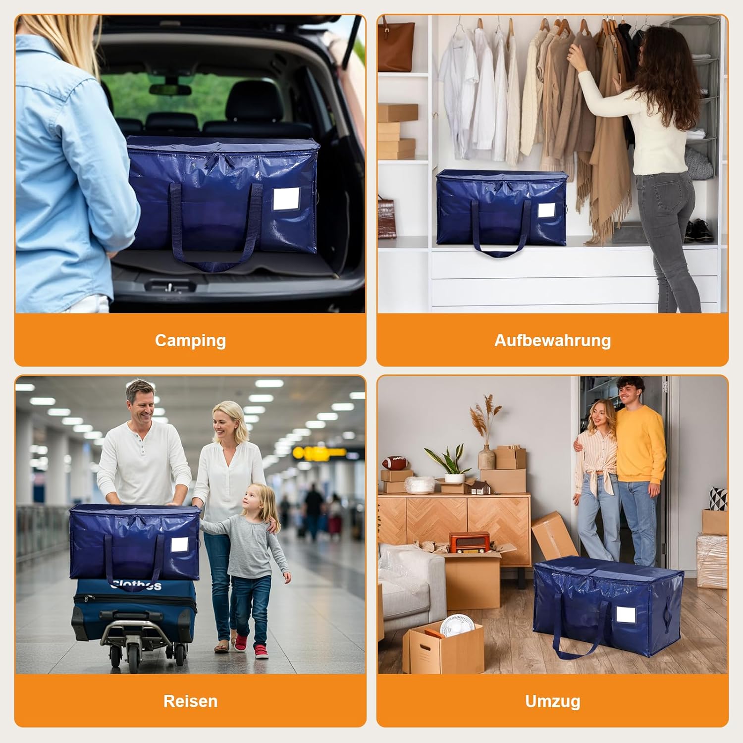 Thumbnail 4 de SUNNOW 90L Waterproof Moving Bags 3 Pack