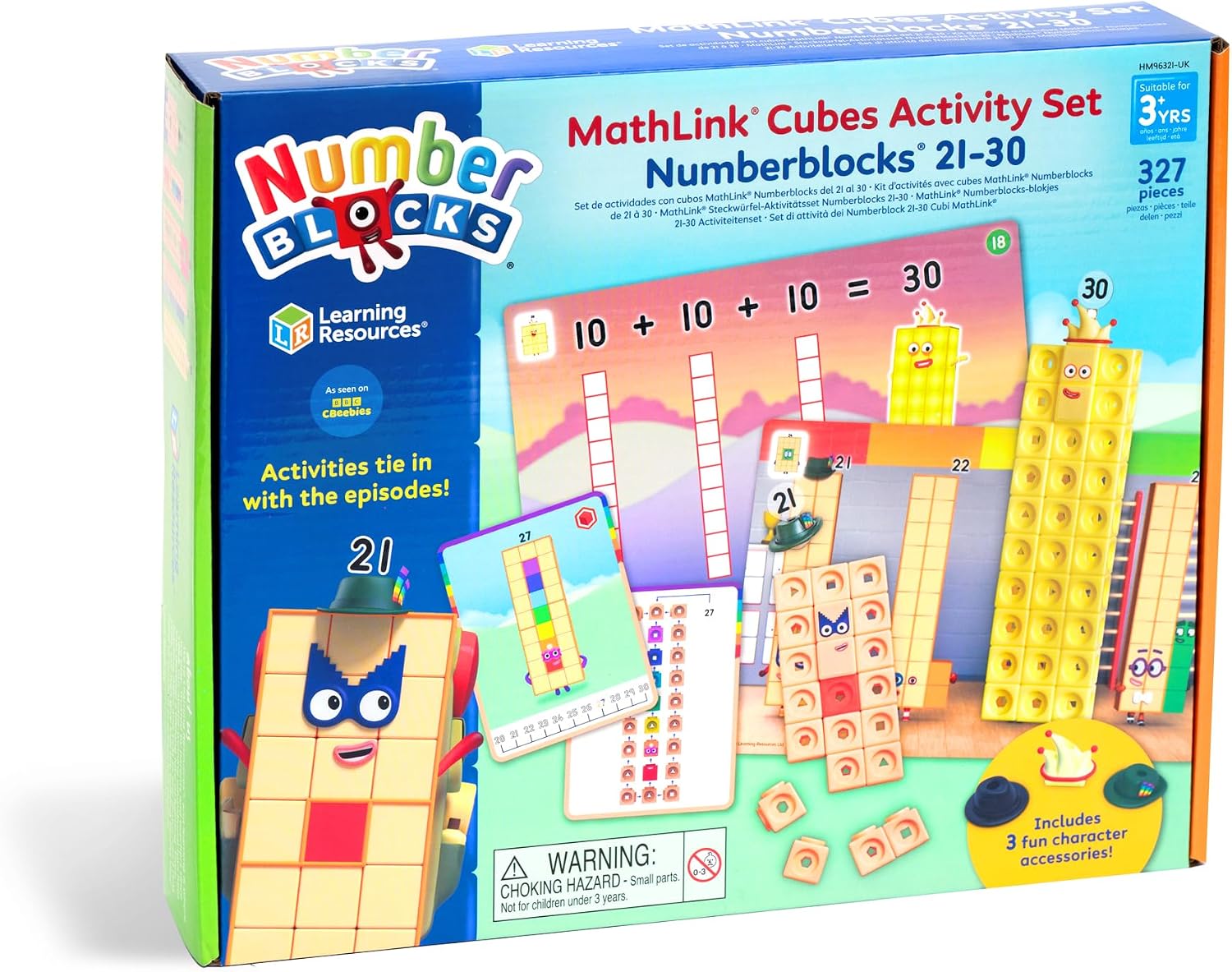 Detalle 2 de Learning Resources MathLink Cubes Numberblocks 21–30 set