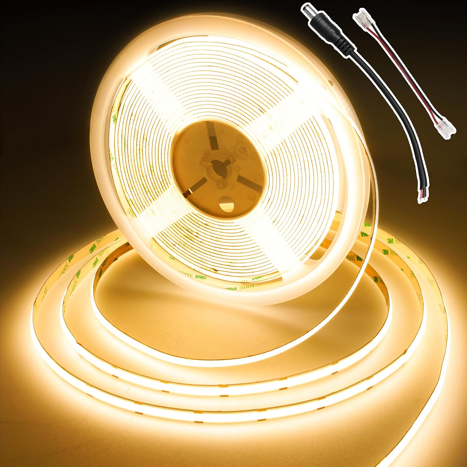 Detalle de BERIXDEEP COB LED Streifen 10 m Warmweiß