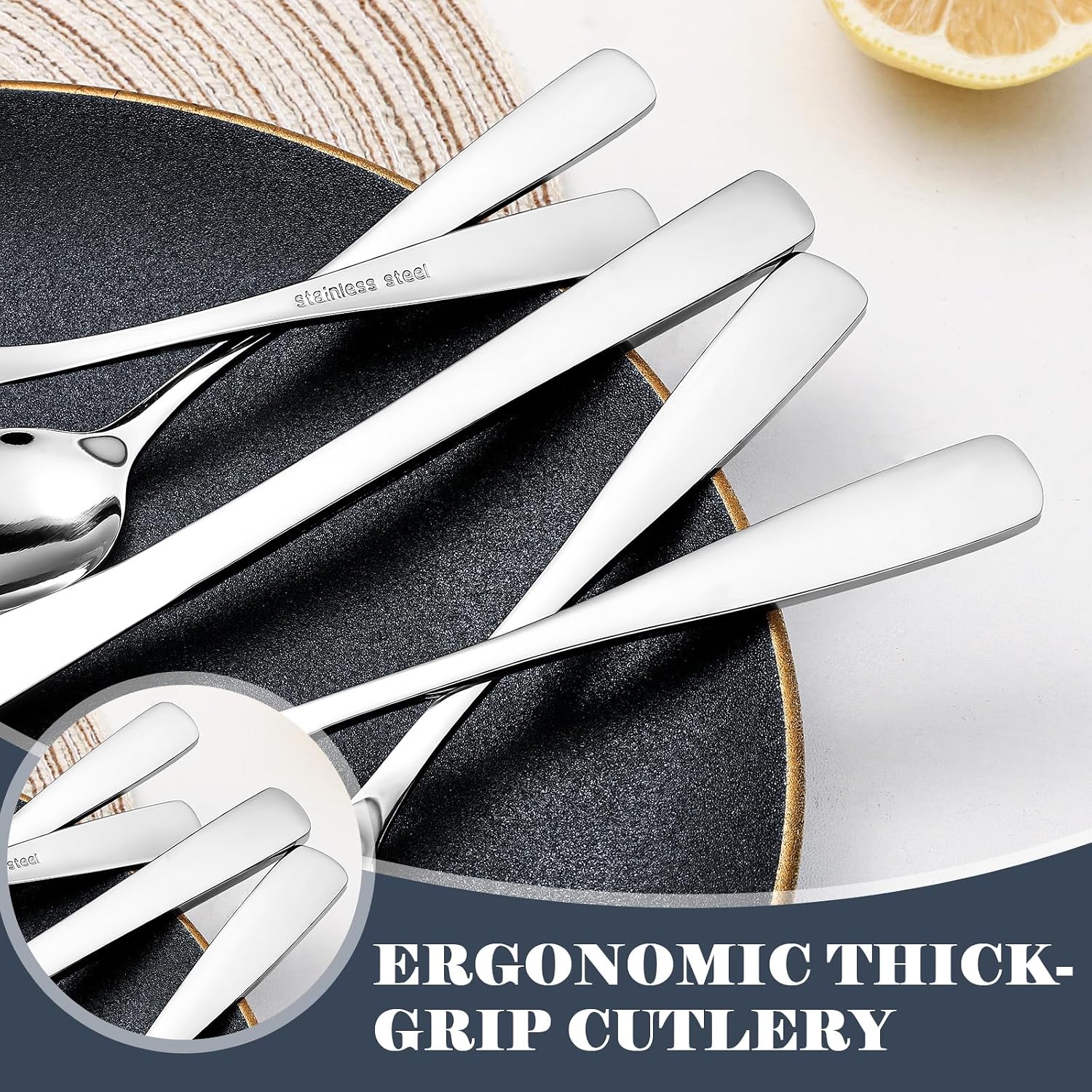 Detalle 2 de BEWOS Silverware Set 49-Piece