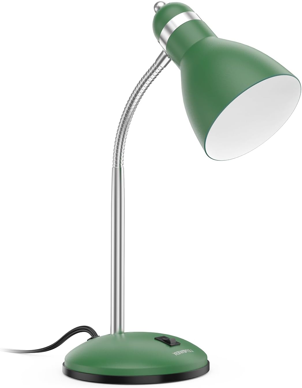 Thumbnail 3 de LEPOWER metal desk lamp with adjustable goose neck (green) for study and office use