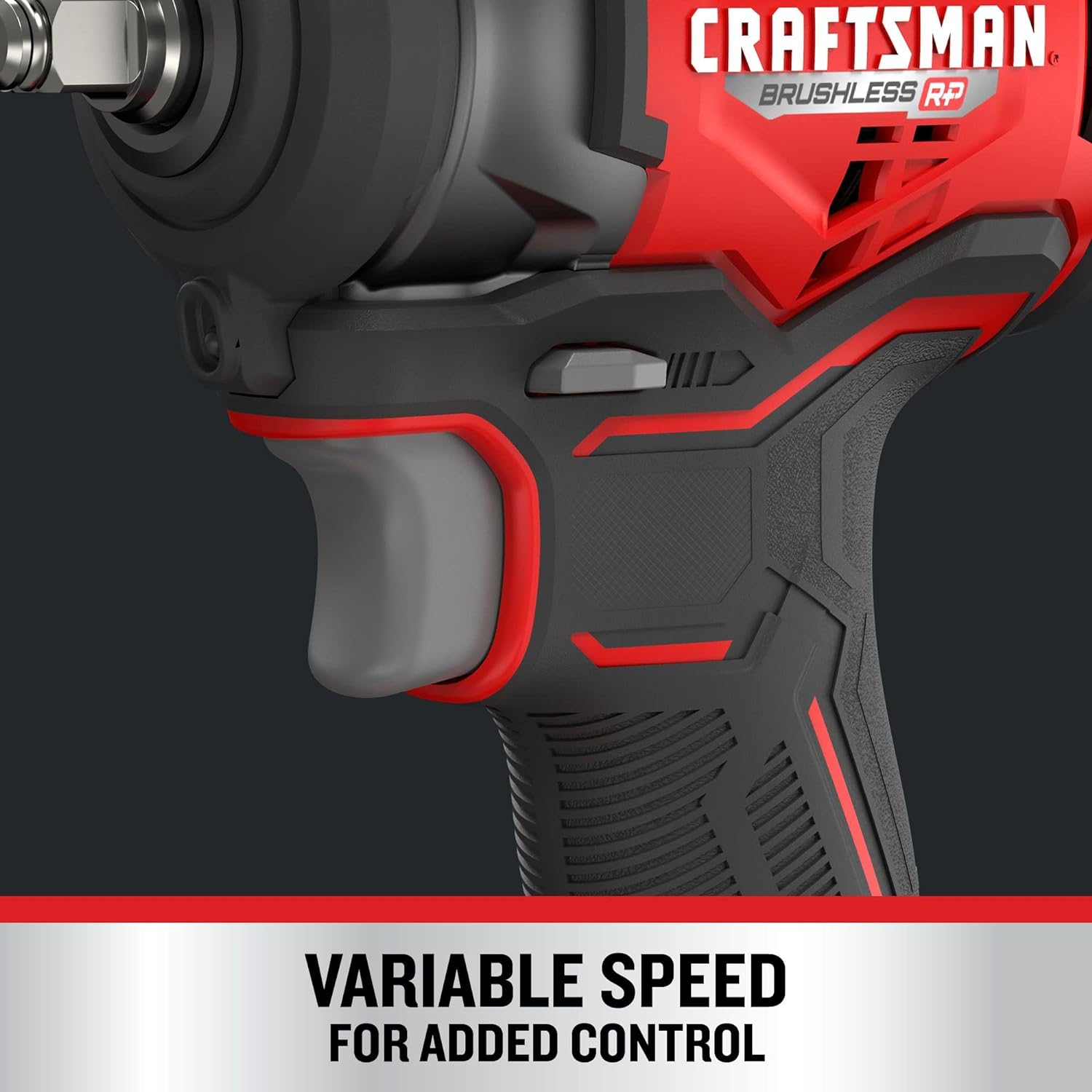 Detalle de CRAFTSMAN V20 RP Cordless Impact Wrench, 3/8 in Drive — Bare Tool Only (CMCF911B)