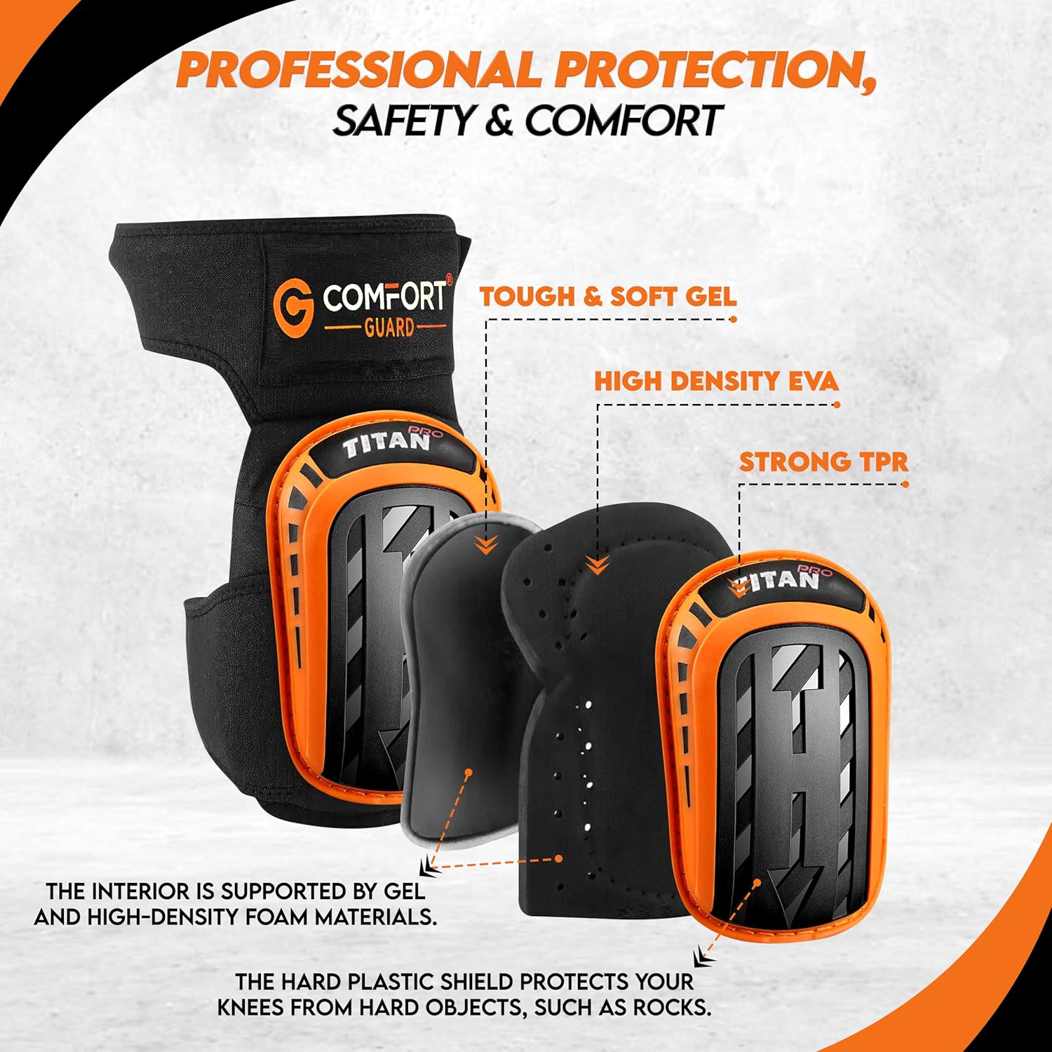 Detalle 2 de COMFORTGUARD TITAN PRO Work Knee Pads 2025