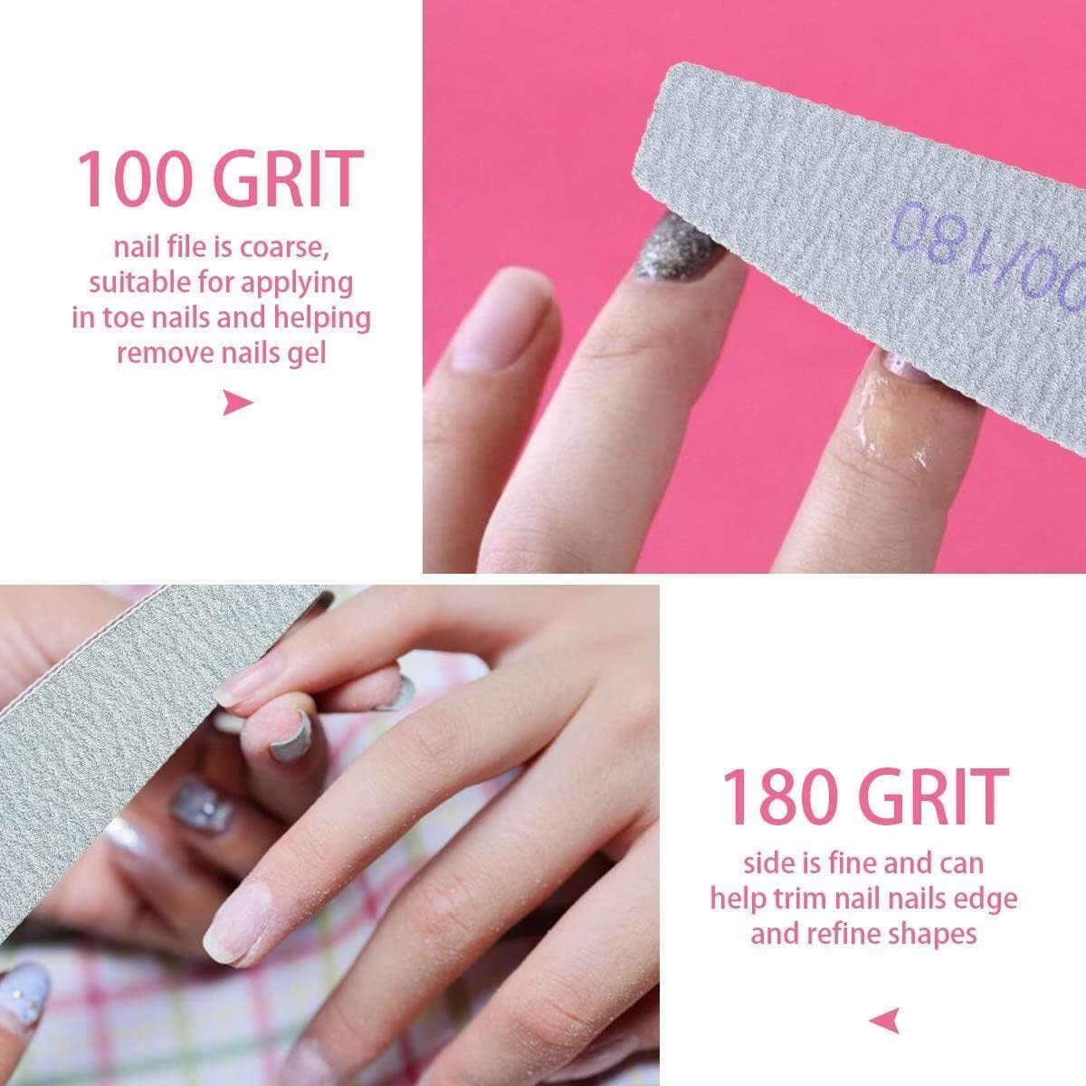 Thumbnail 6 de Ondaring Professional Nail File Set, 12 Double-Sided 100/180-Grit Files