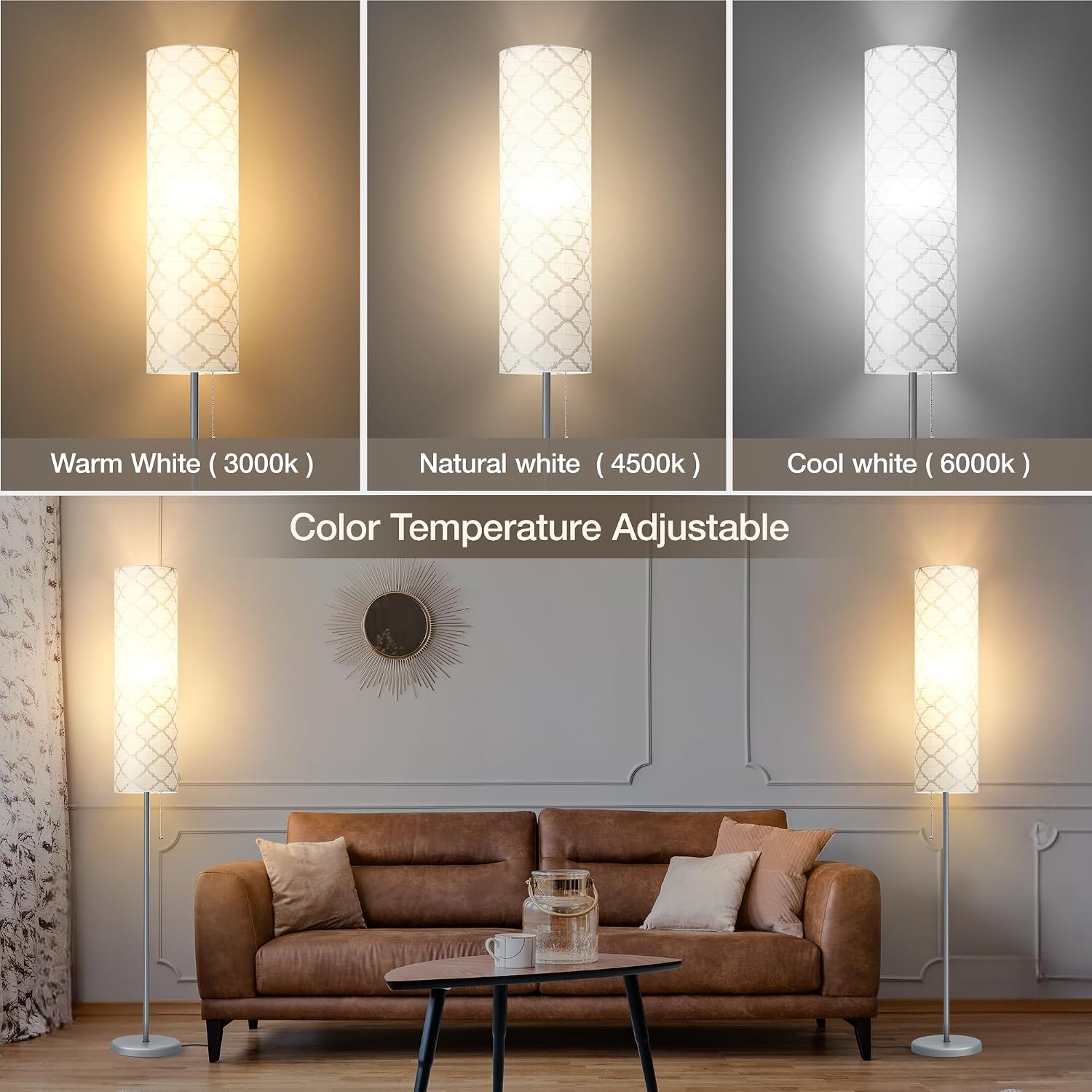 Thumbnail 3 de GyroVu 65” Floor Lamp with Paper Shade