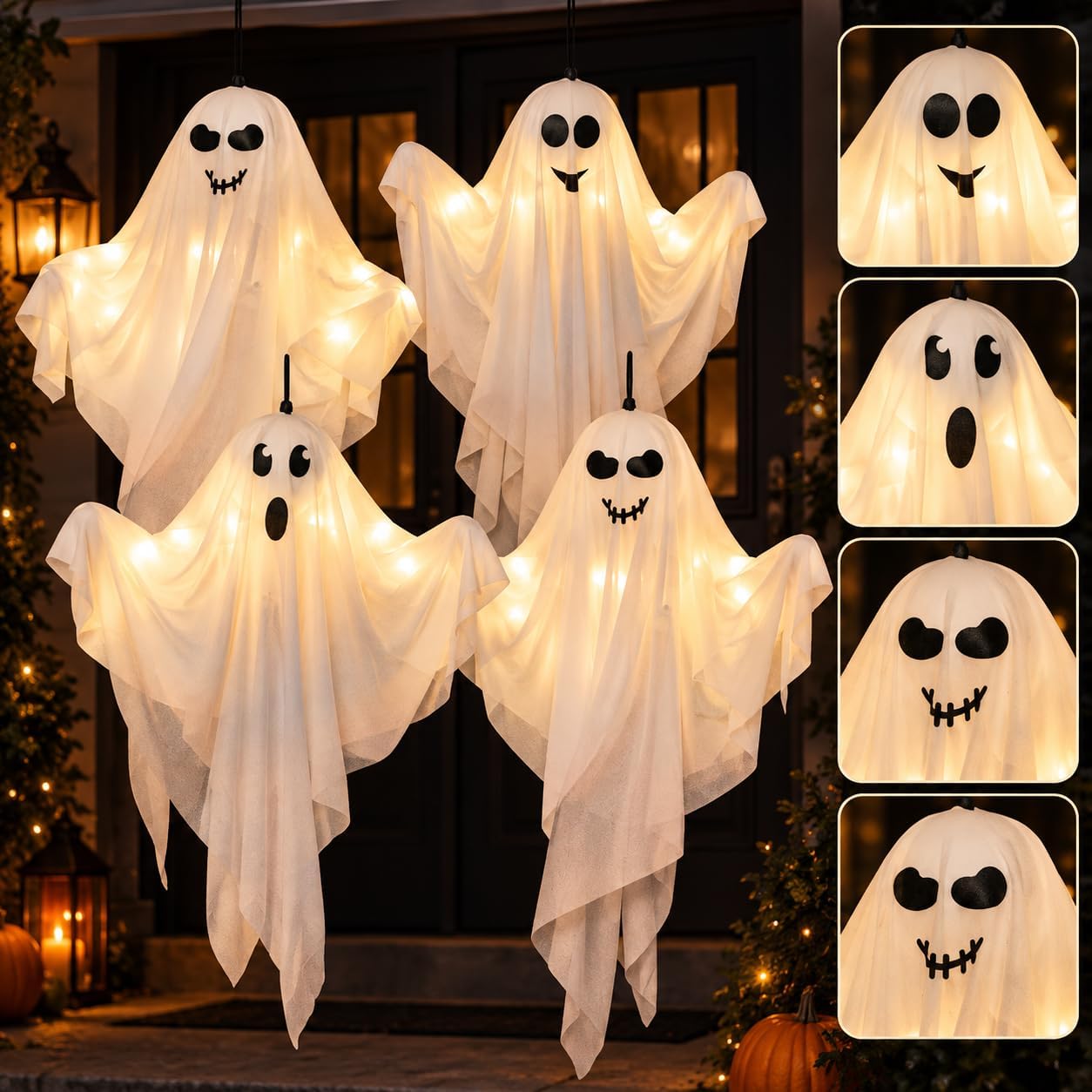 Thumbnail 6 de Kiddokids Hanging Halloween Ghosts, 27.5-Inch