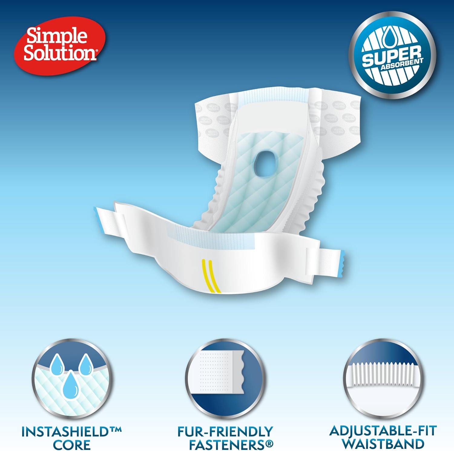 Thumbnail 1 de Simple Solution Pannolini Monouso per Cani Femmina, Grande/XL – Confezione da 12