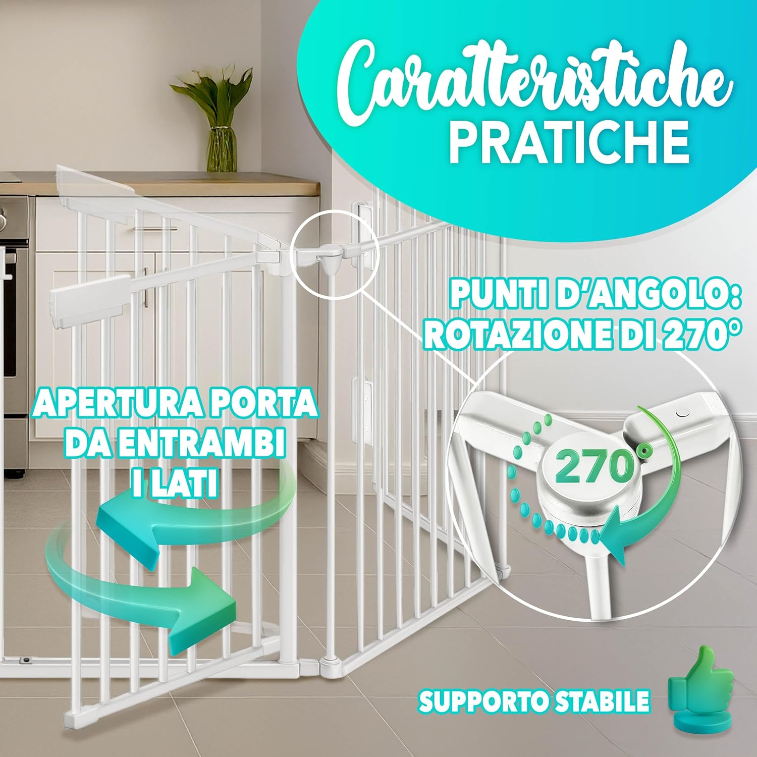 Thumbnail 6 de KIDUKU Barriera sicurezza 300 cm per camino 📐