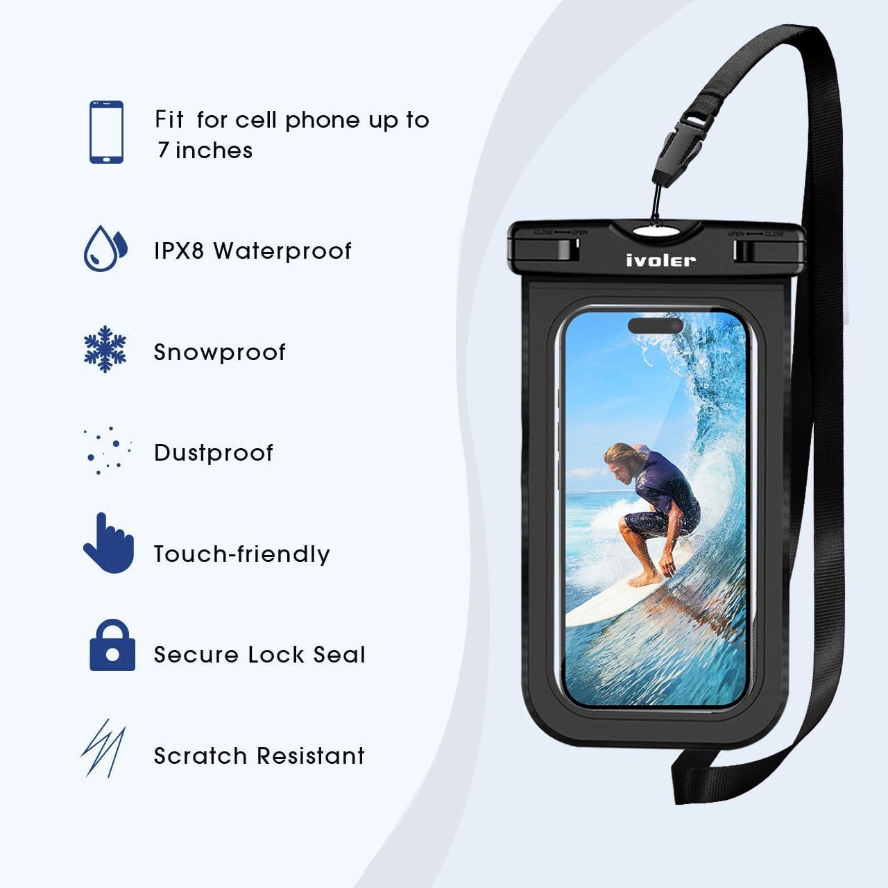 Detalle de ivoler Waterproof Pouch 215x155 mm