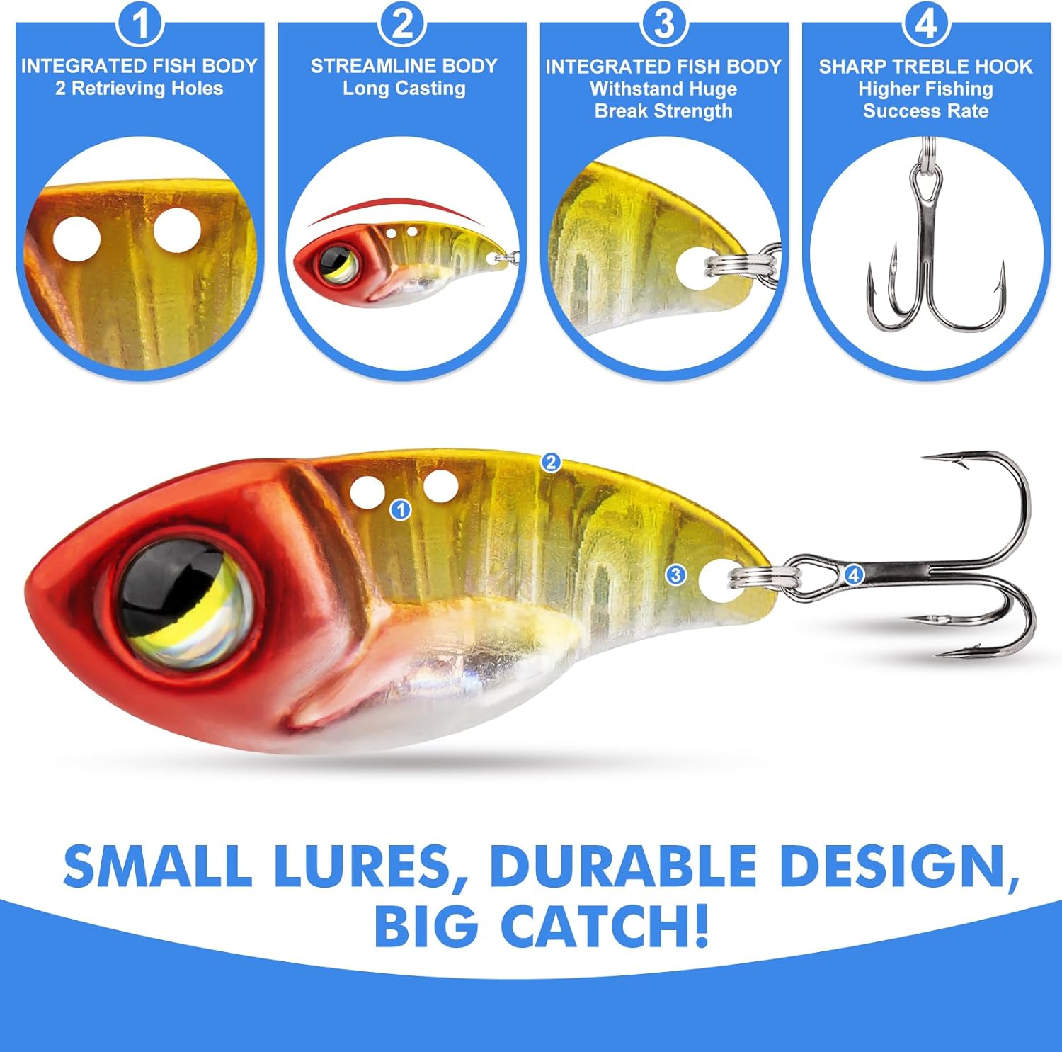 Thumbnail 2 de TRUSCEND Easy Catch Vibe Spinner mit BKK-Haken – Vielseitiger Vibrierender Jig-Spinner