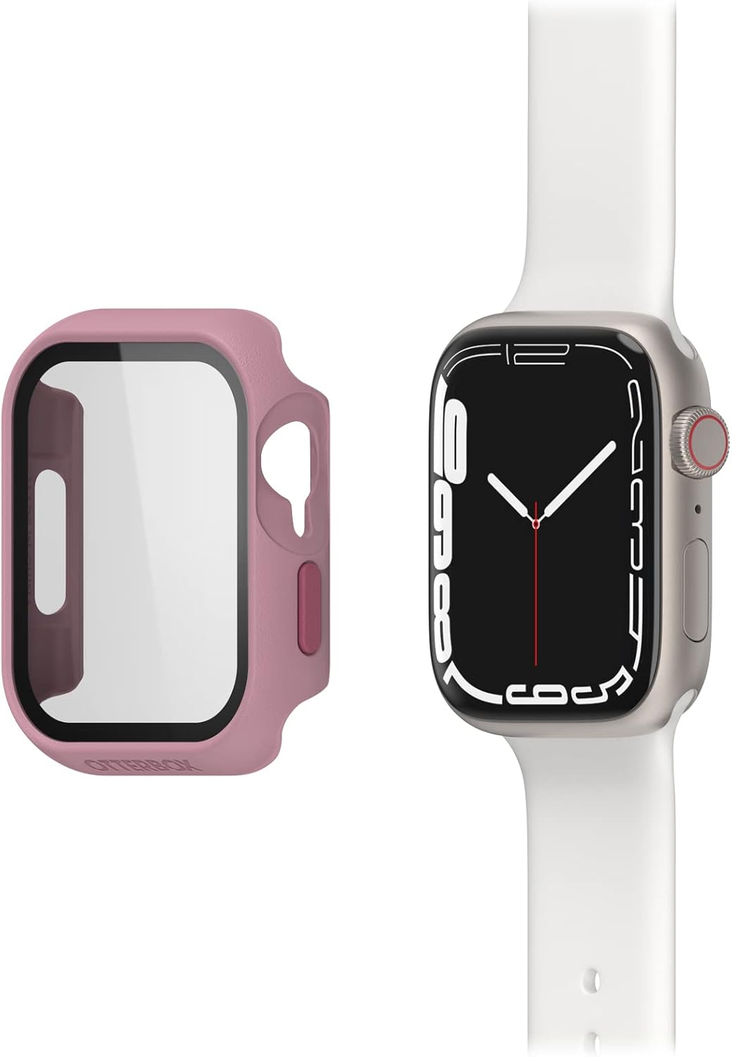 Thumbnail 1 de OtterBox Eclipse Watch Bumper with Integrated Glass Screen Protector for Apple Watch 45mm (Series 9/8/7) – Pink