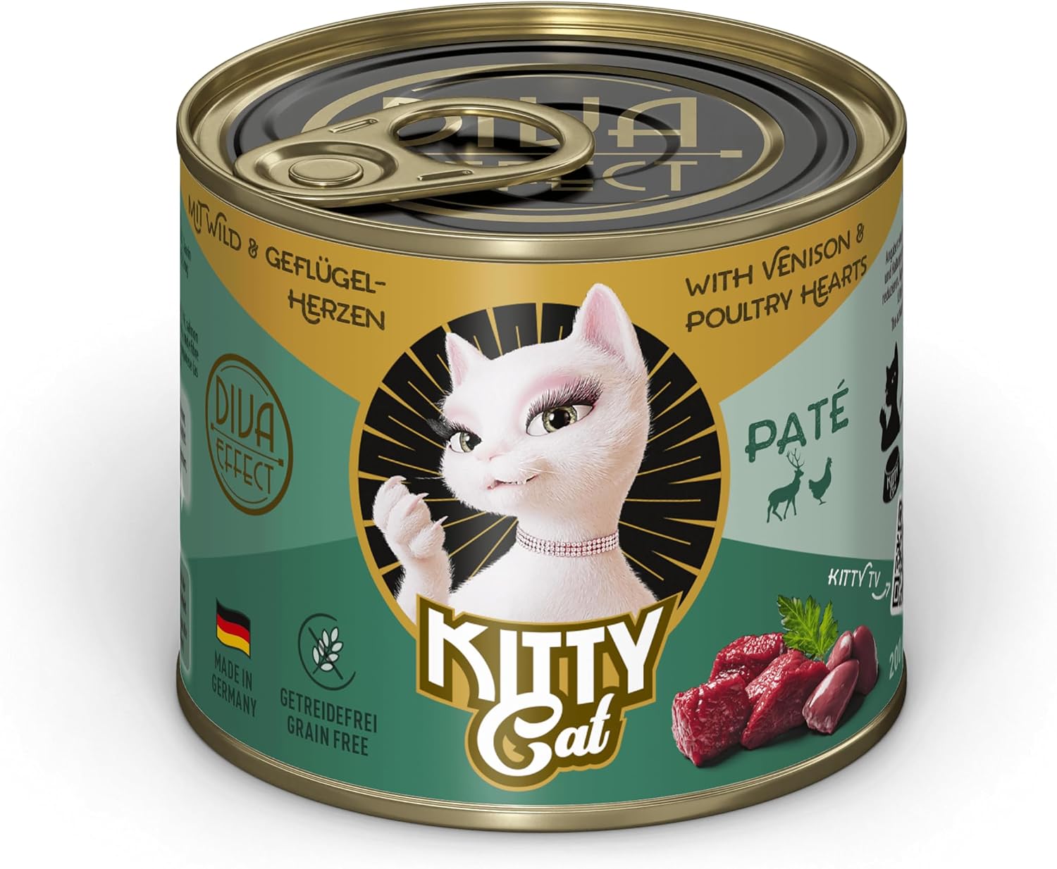 Thumbnail 6 de KITTY Cat Paté Mix 2 – 6 x 400 g Nassfutter für Katzen (probierpaket) mit Taurin, Lachsöl und Grünlippmuschel