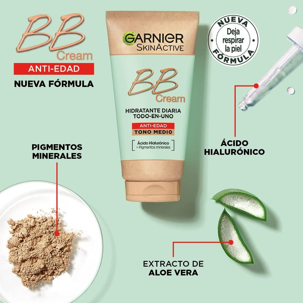 Thumbnail 1 de Garnier Naturels de la Peau BB Crème anti-vieillissement – ton moyen, 50 ml