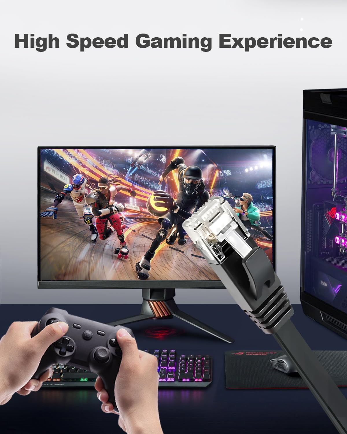 Thumbnail 3 de Yauhody CAT6 Ethernet cable 1m pack of 6 📶