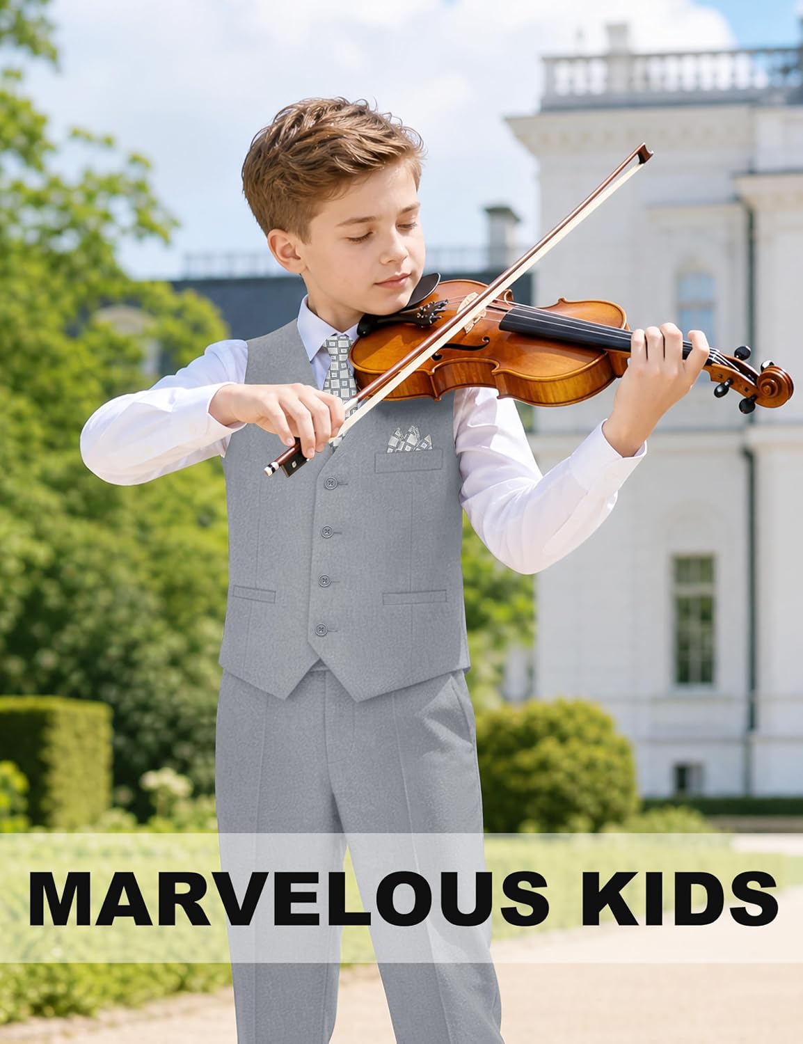 Detalle de Marvelous Kids Boys Suit Set 6-Piece