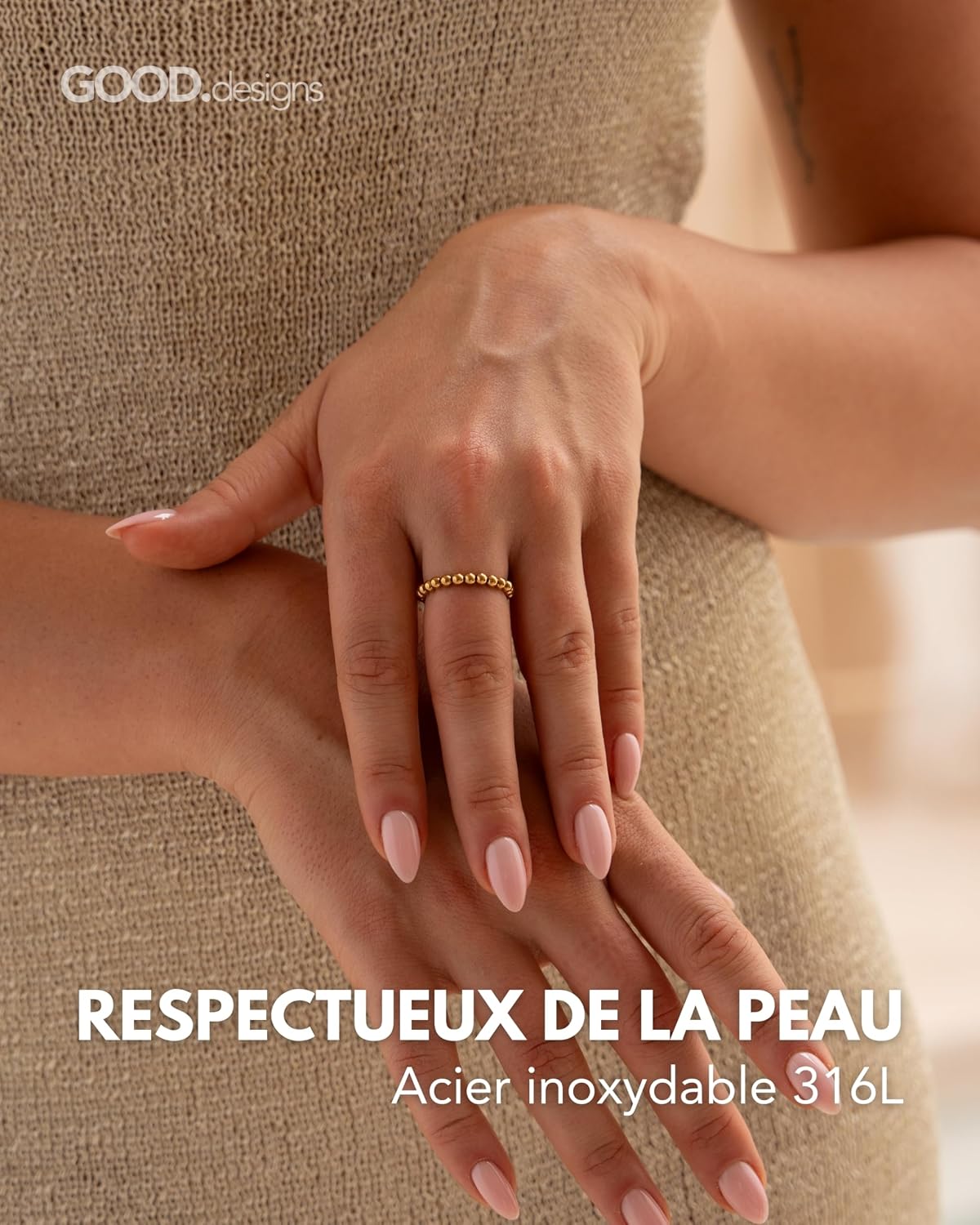Thumbnail 1 de GD GOOD.designs Anneau antistress perles 3 mm