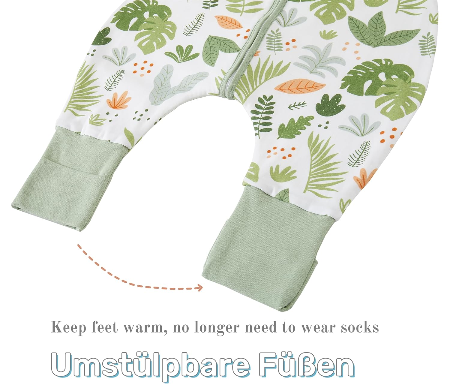 Thumbnail 2 de Chilsuessy Baby Schlafsack Sommer mit Füßen, 1 Tog, 100% Baumwolle – 110–120 cm