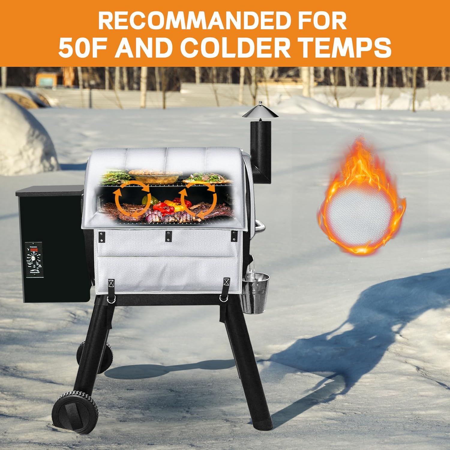 Thumbnail 6 de Traeger Pro 22 Insulation Blanket for Smoker