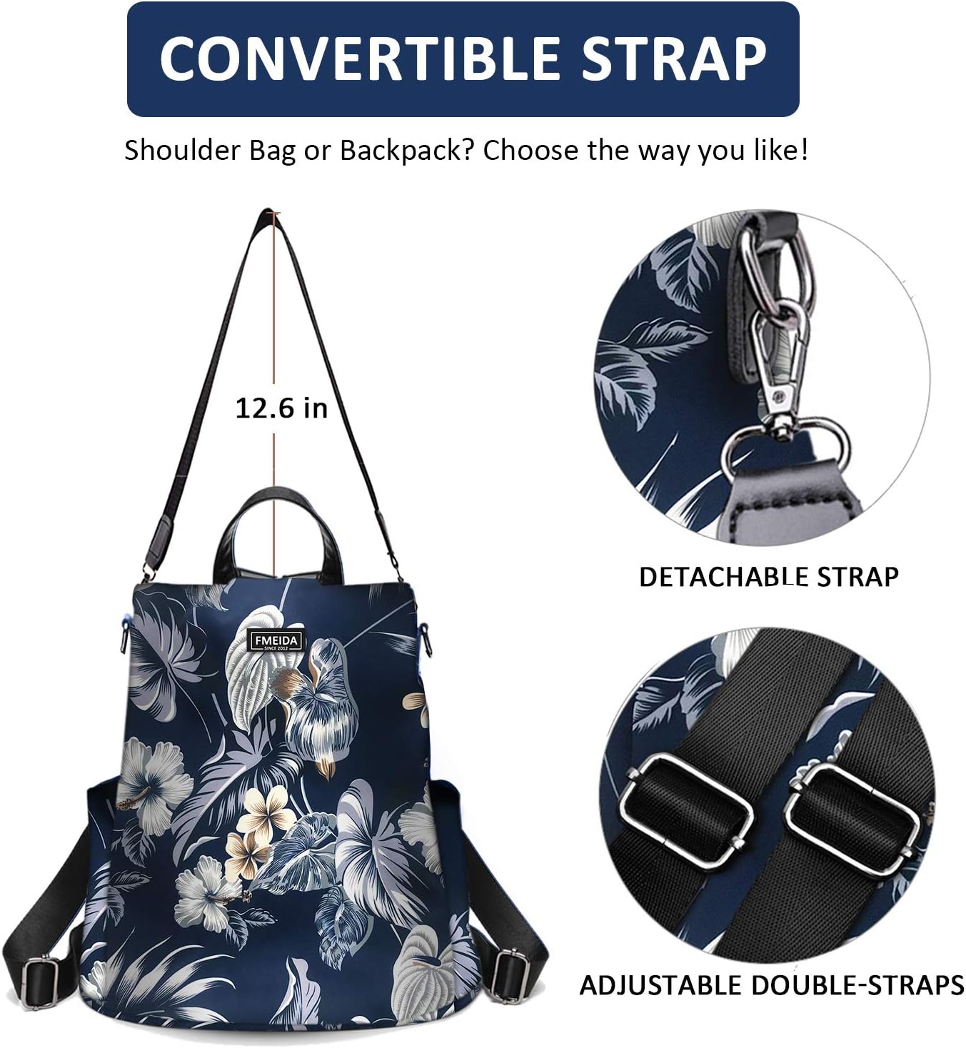 Thumbnail 6 de Fmeida Backpack Anti‑Theft Travel Rucksack