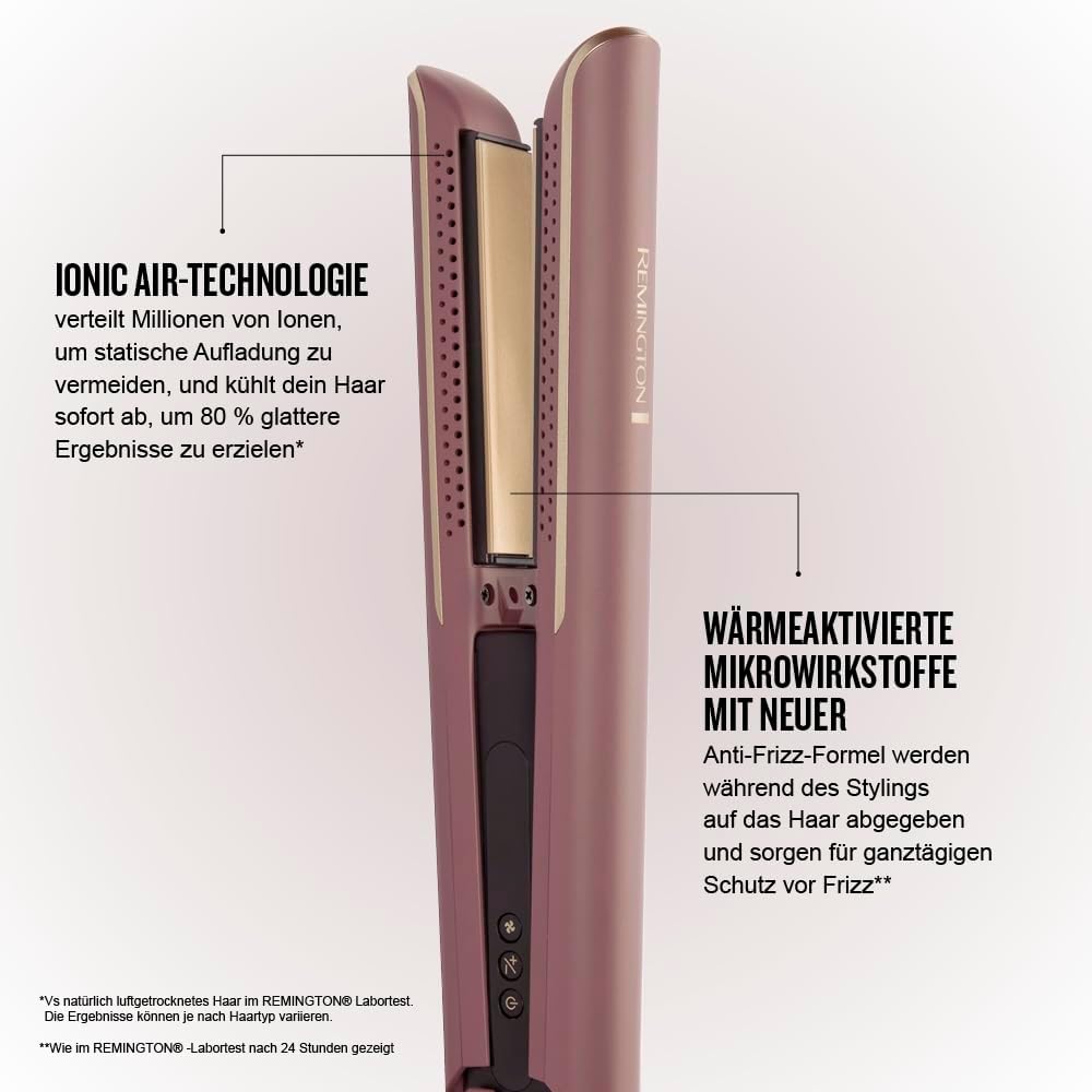 Detalle 2 de Remington AIRvive Glätteisen S8930 – Ionic Air-Technologie, Ultra-Keramik, 150–230 °C