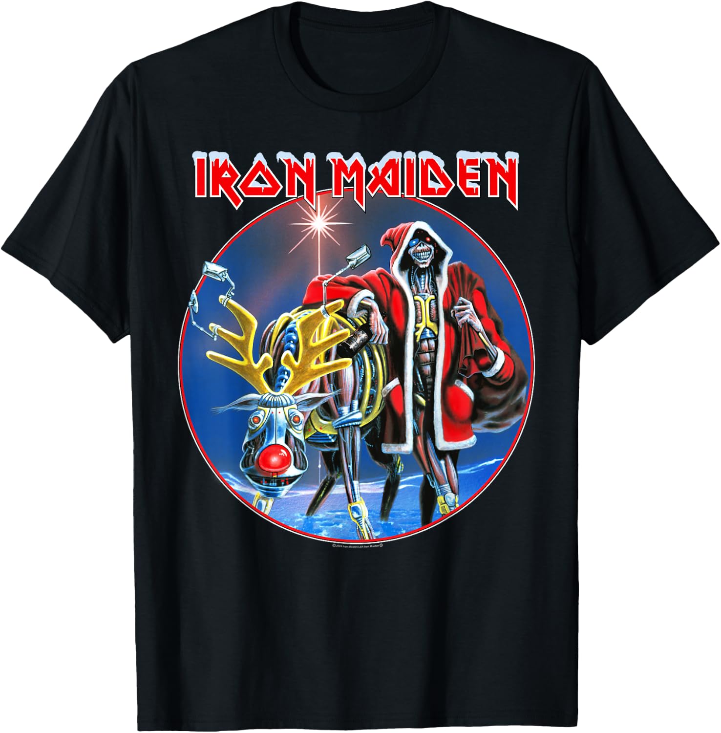 Detalle de Iron Maiden Sit Xmas T-Shirt