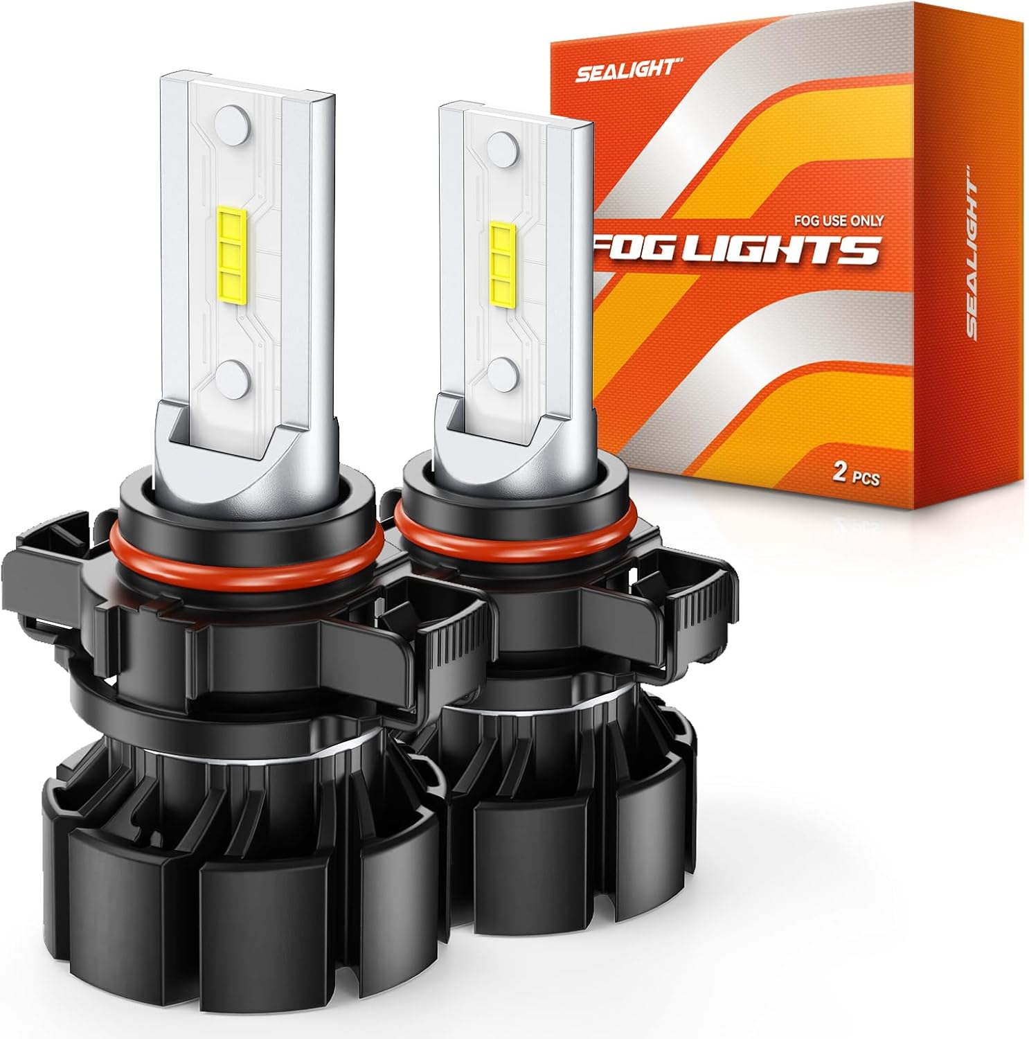 Detalle de SEALIGHT H11 LED Fog Light Bulbs (H11/H16/H8) – 10,000LM, 6000K Cool White, Pack of 2