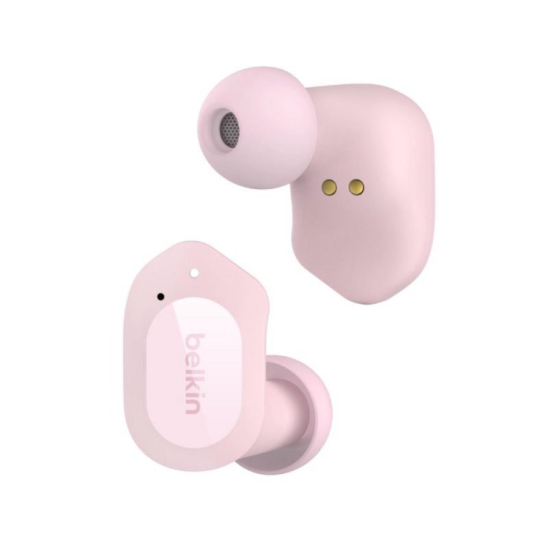 Detalle de Belkin SOUNDFORM Play Rosa: auriculares TWS con cancelación de ruido y 38 h de autonomía