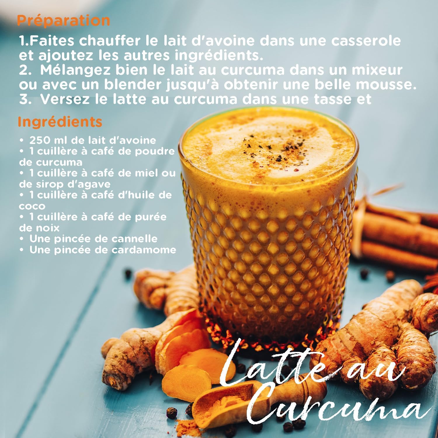 Thumbnail 4 de Detox Organica Poudre de curcuma bio 250 g — 100% naturel, vegan, sans additifs