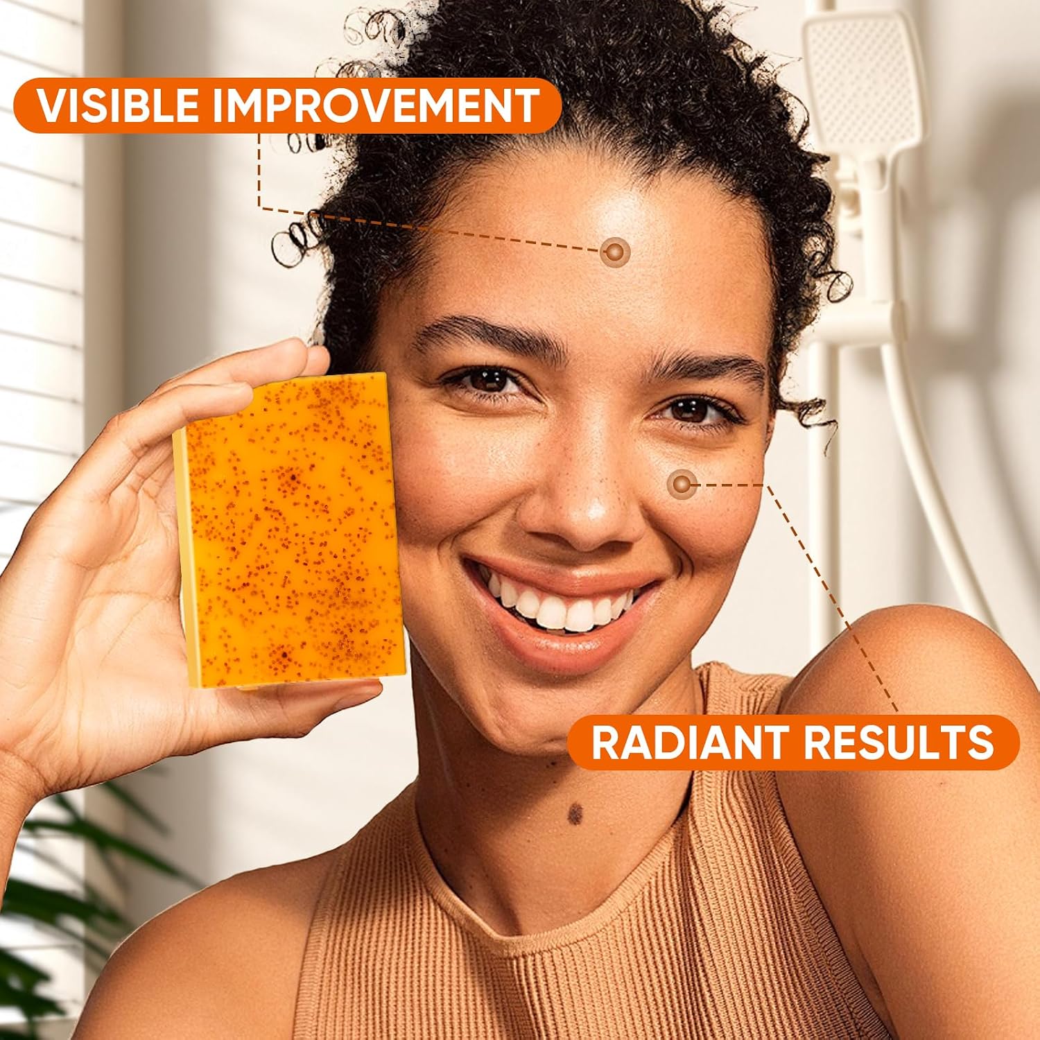 Thumbnail 4 de OAKDOLCHE Turmeric Kojic Acid Soap Bars, 5-Pack, 80g Each with 2 Mesh Nets