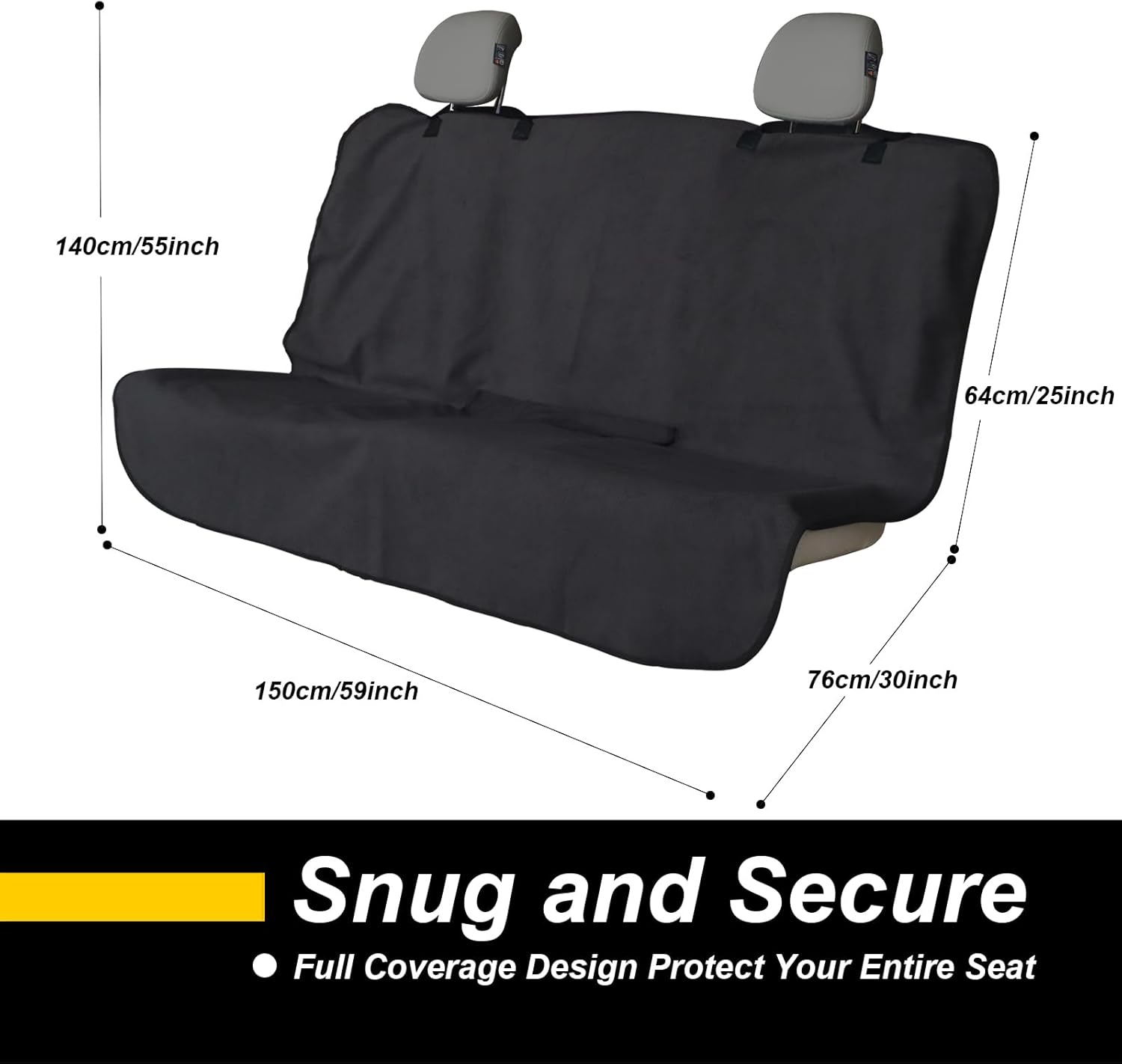 Detalle 2 de LoyaGour Back Seat Cover 59 in waterproof