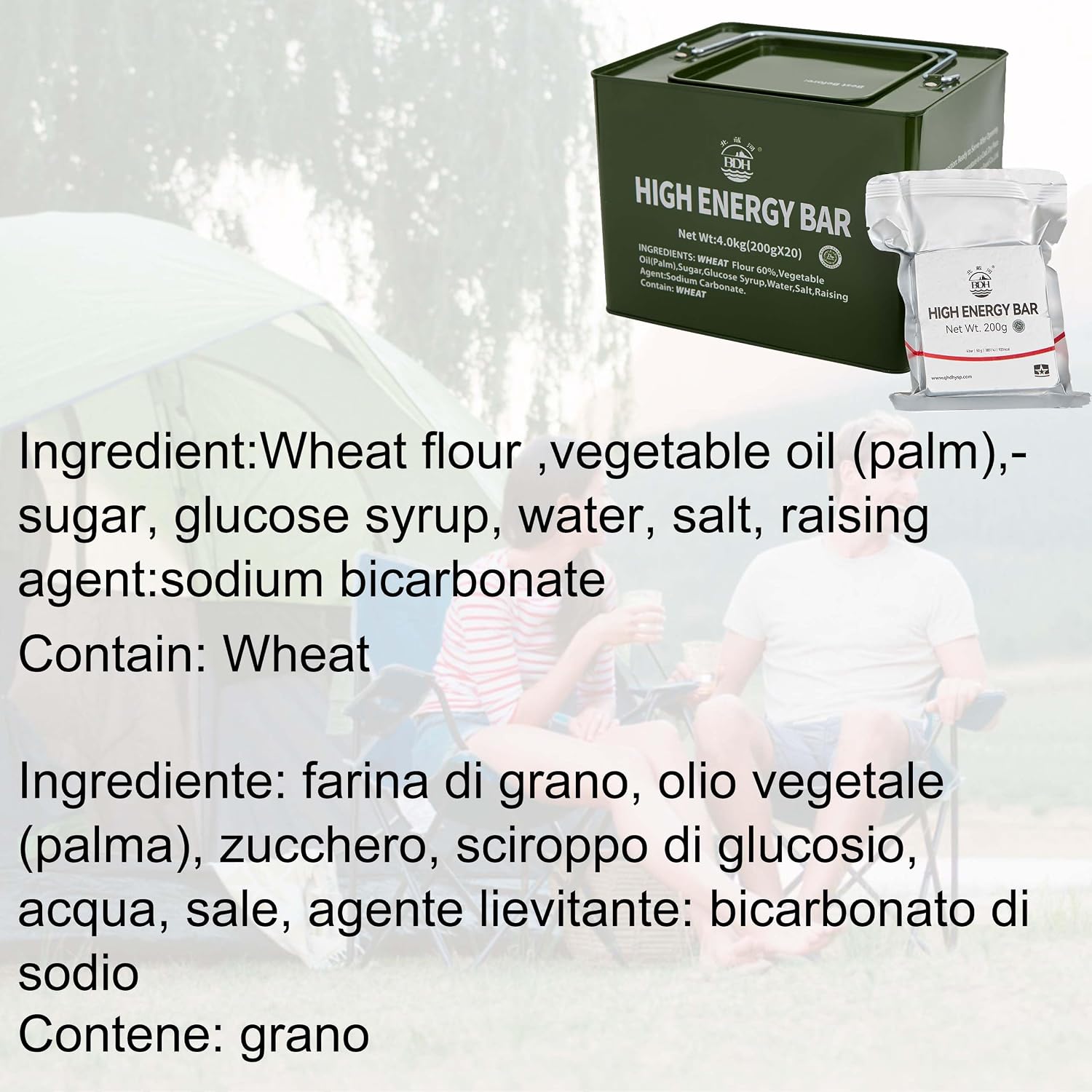 Detalle 2 de Emergency Food Rations MRE 18400 Cal Pack