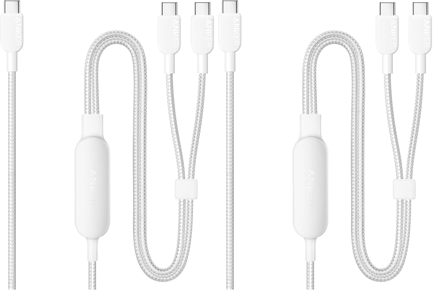 Thumbnail 6 de Anker USB-C Cable 2-in-1 (6 ft) up to 140W fast charging, braided black