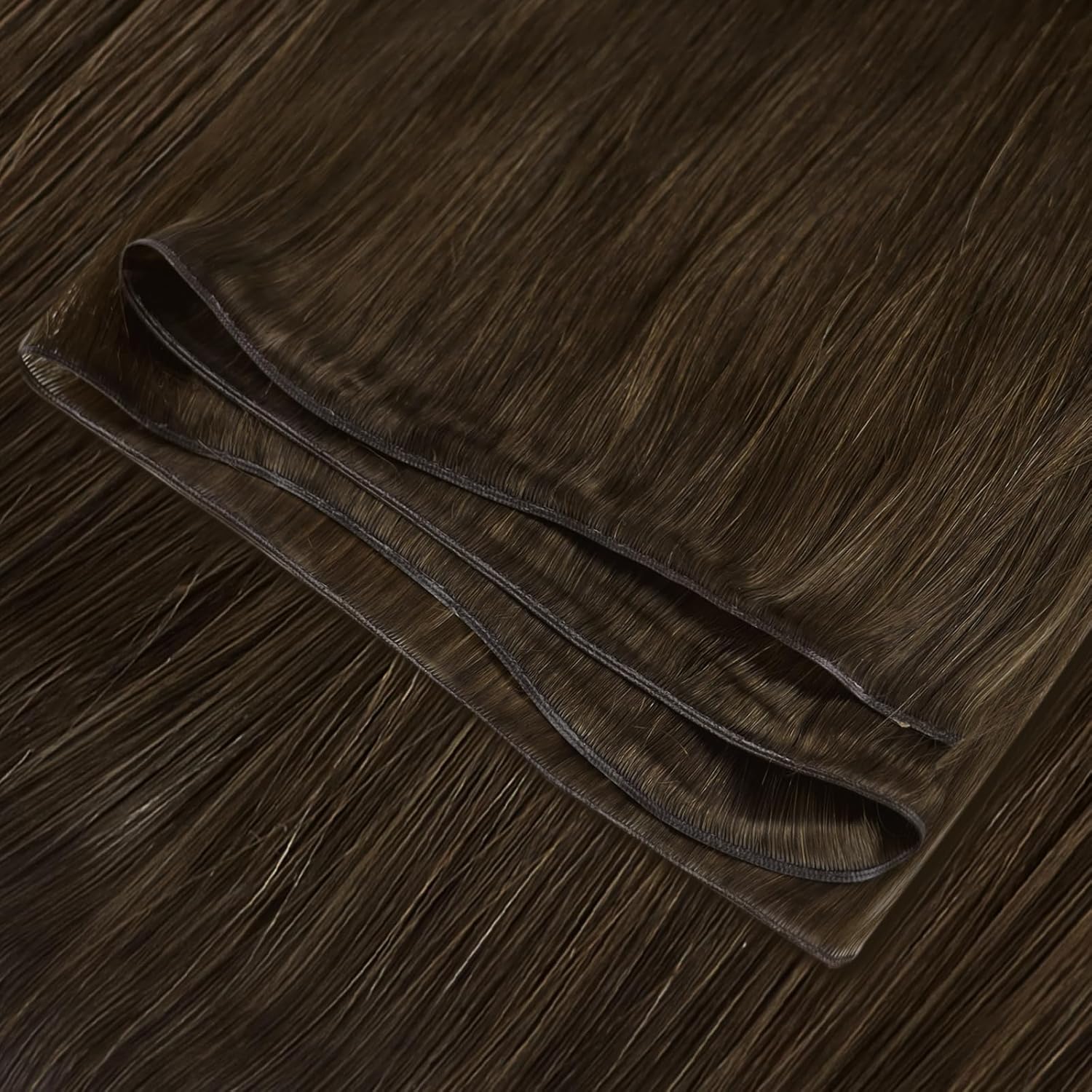 Thumbnail 1 de Fshine Human Hair Genius Weft Chocolate Brown 16 Inch (50g) Real Human Hair Extensions