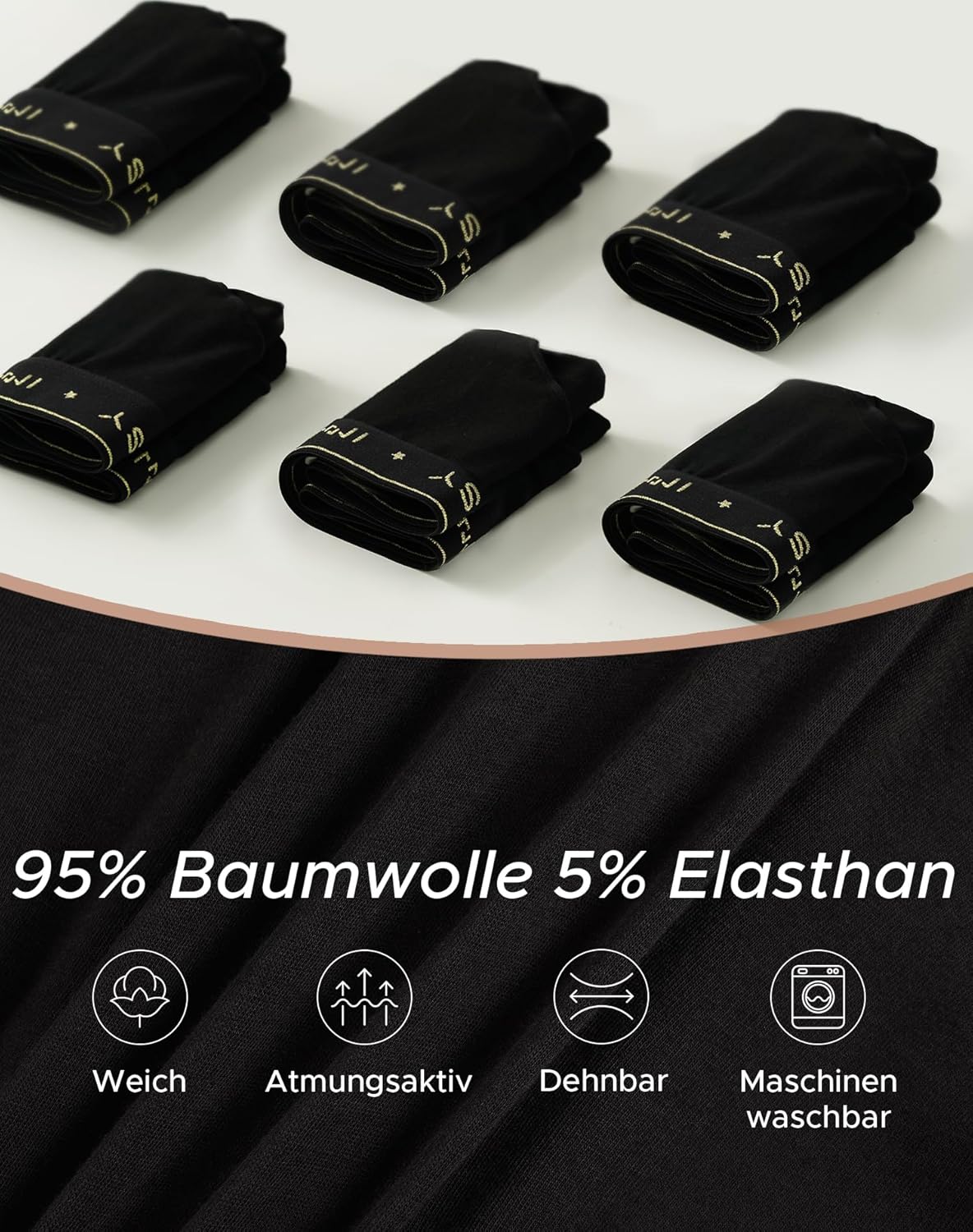 Thumbnail 4 de INNERSY Damen Slip im 6er Pack aus Baumwolle – bequeme Hipster-Pantys mit atmungsaktiver Innenlage