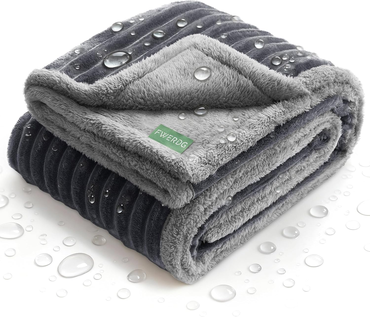 Detalle de FWERDG Waterproof Dog Blanket, 40"x50" Fleece Couch Protector
