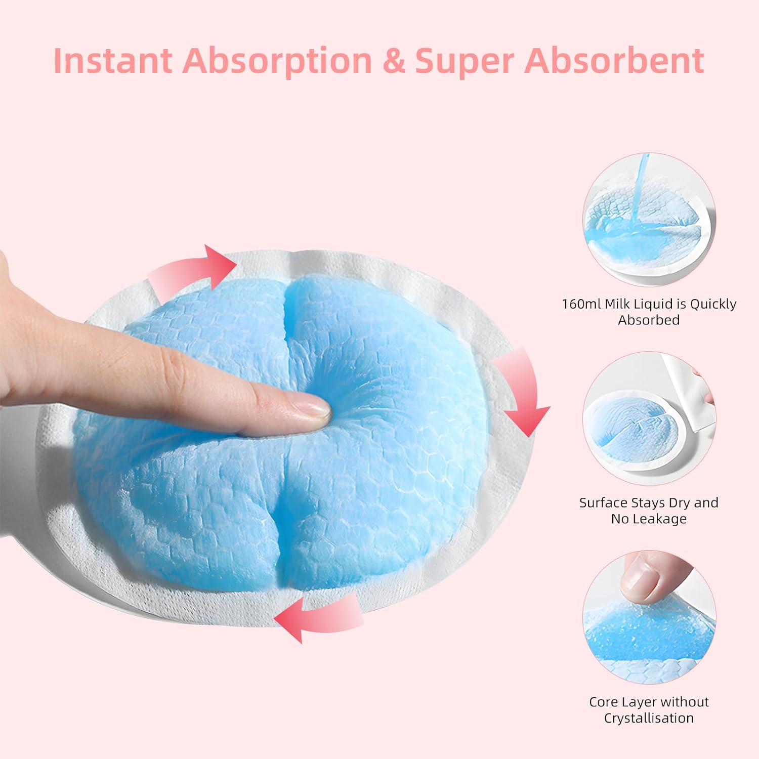 Thumbnail 3 de Carehabi 100 coussinets d'allaitement ultra-fins 👶