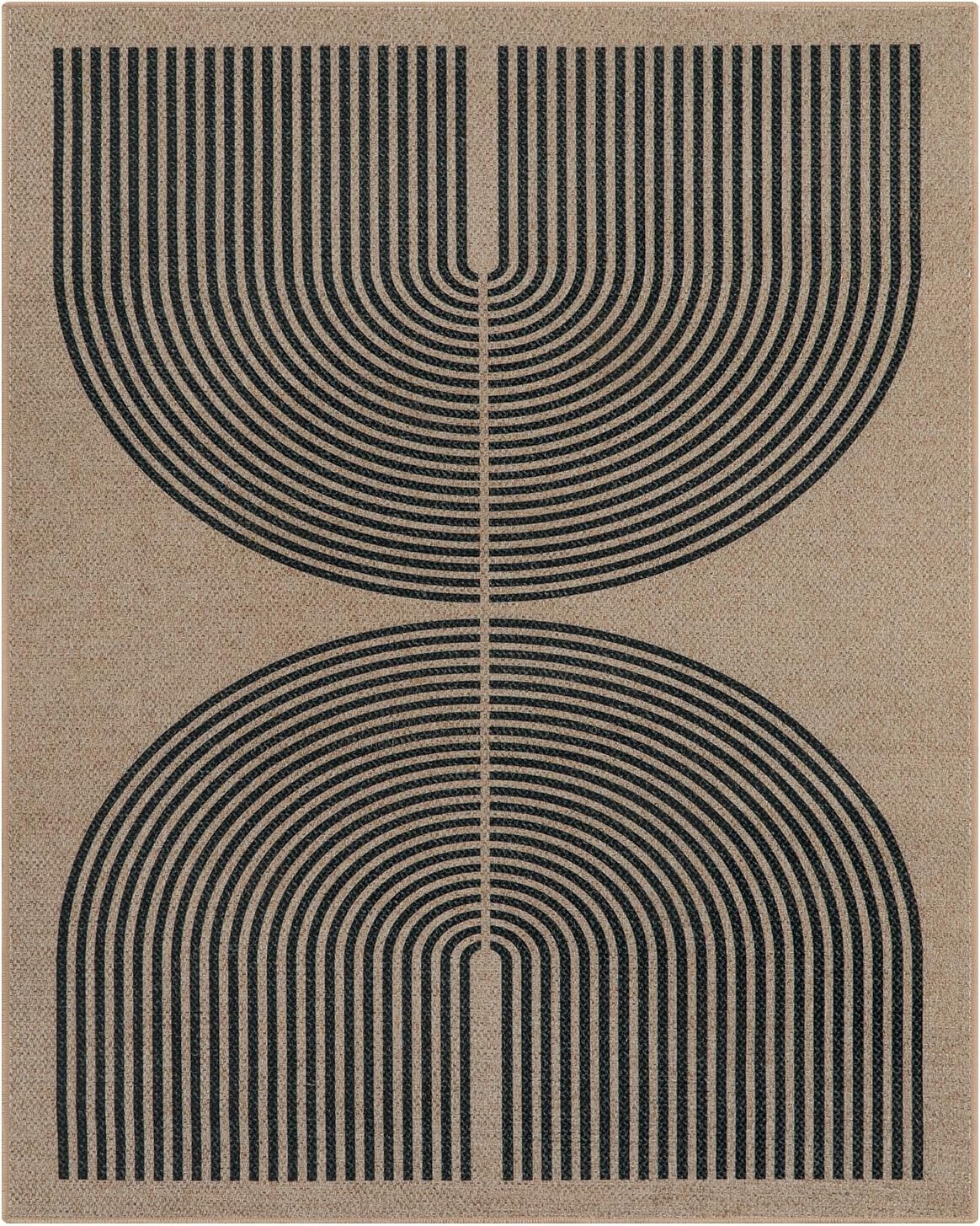 Thumbnail 5 de Lahome Enfys Modern Rainbow Easy Jute Carpet (8x10) – Indoor/Outdoor Non-Slip Rug