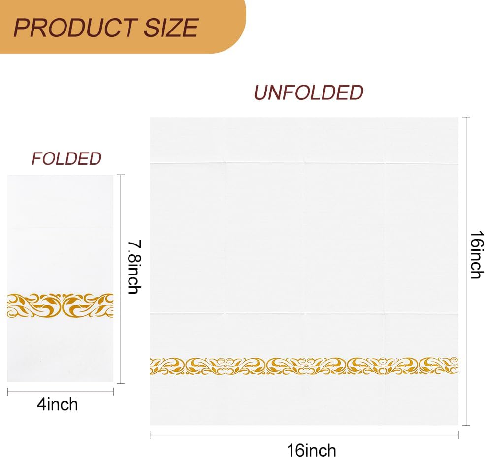 Thumbnail 1 de VANHEON Linen Feel Napkins 50 Pack