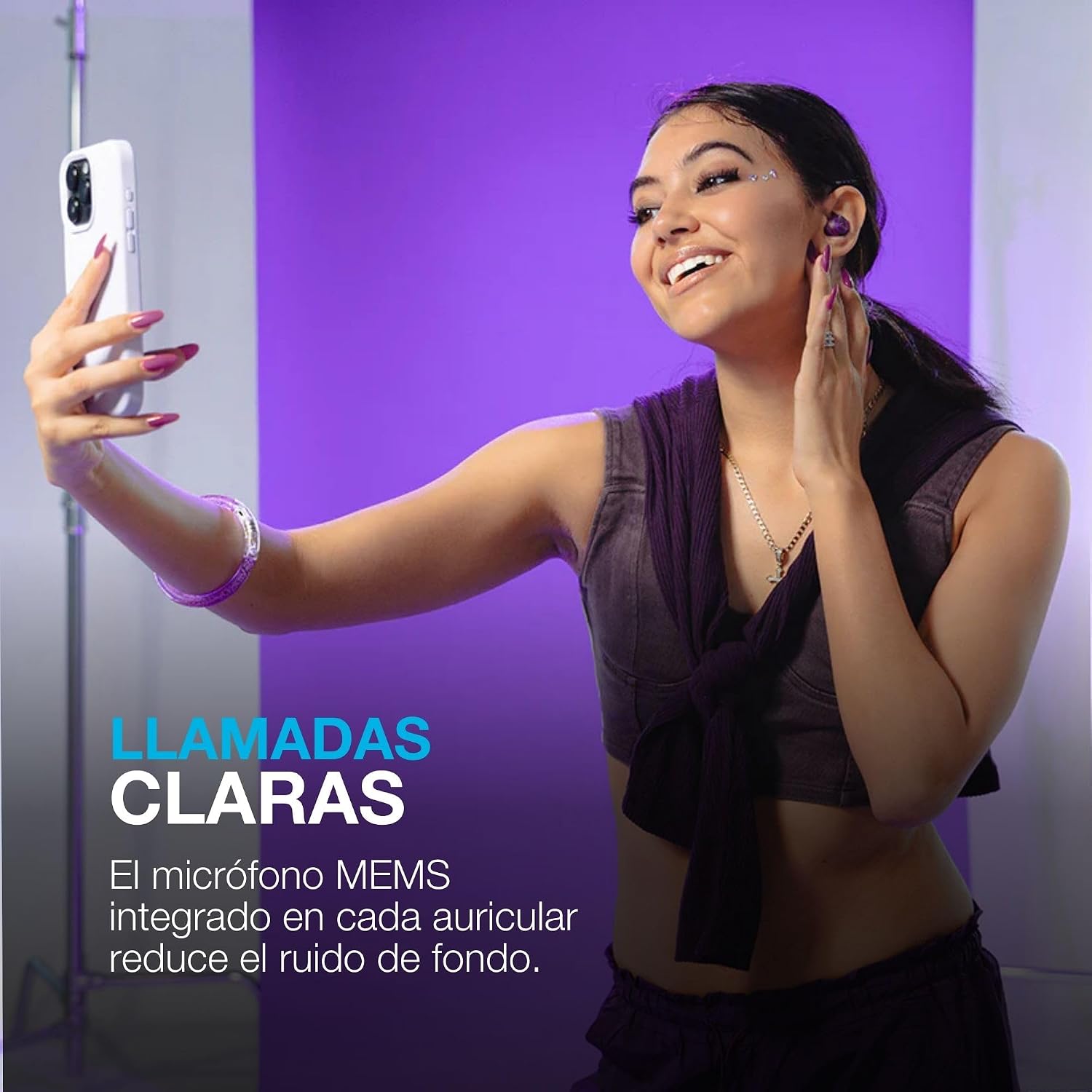Thumbnail 7 de JLab Go Pop ANC Auriculares Bluetooth, IP55, 24h, Verde Azulado