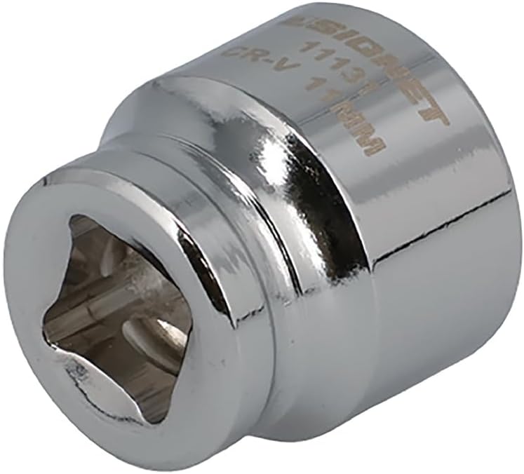 Detalle de SIGNET 11131 1/4DR 11mm 6角ショートソケット 全長16mm・クロムバナジウム鋼