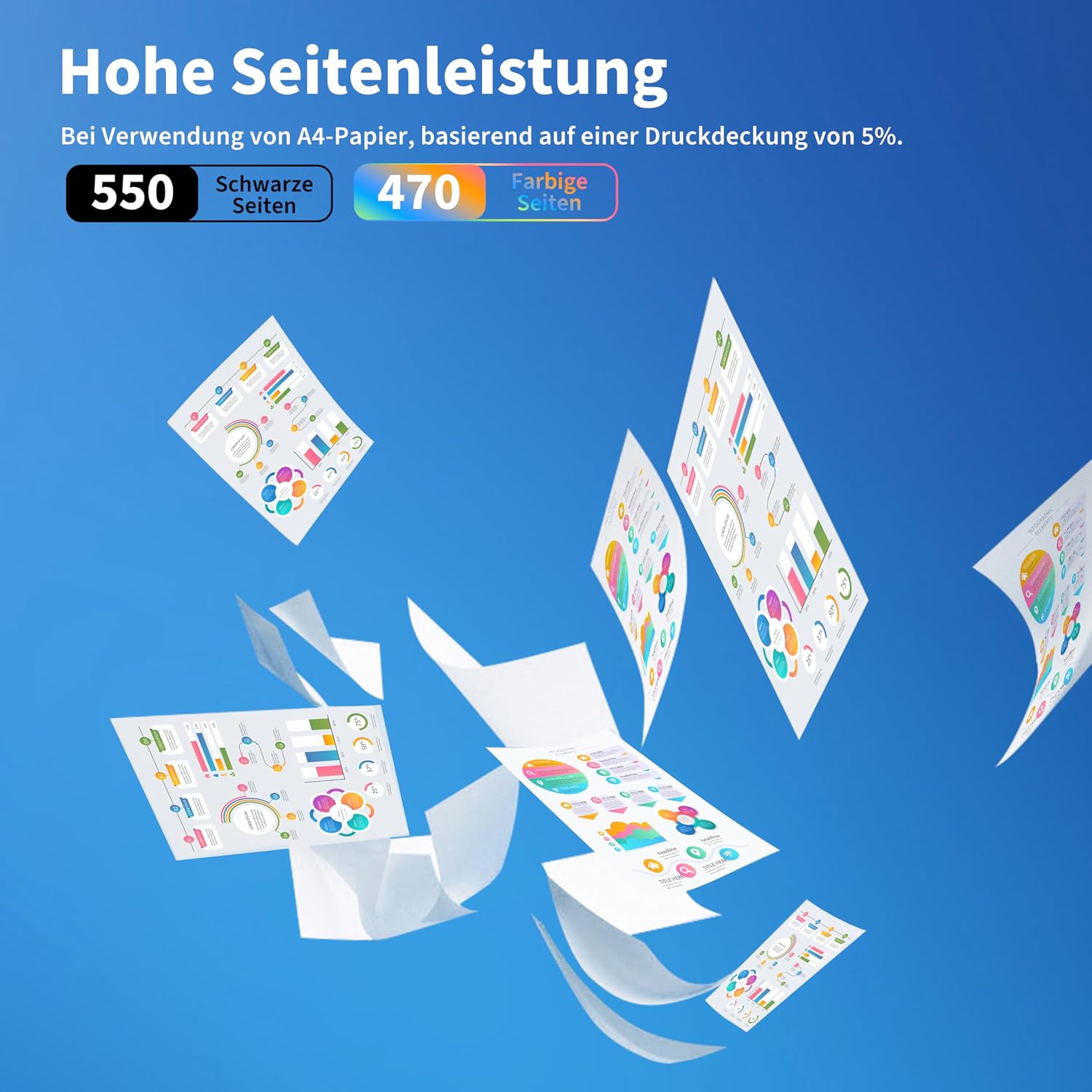 Detalle de Vintella 502XL Multipack kompatible Druckerpatronen für Epson 502/502XL (8er-Pack) für XP-5100, XP-5150 und WF-2860
