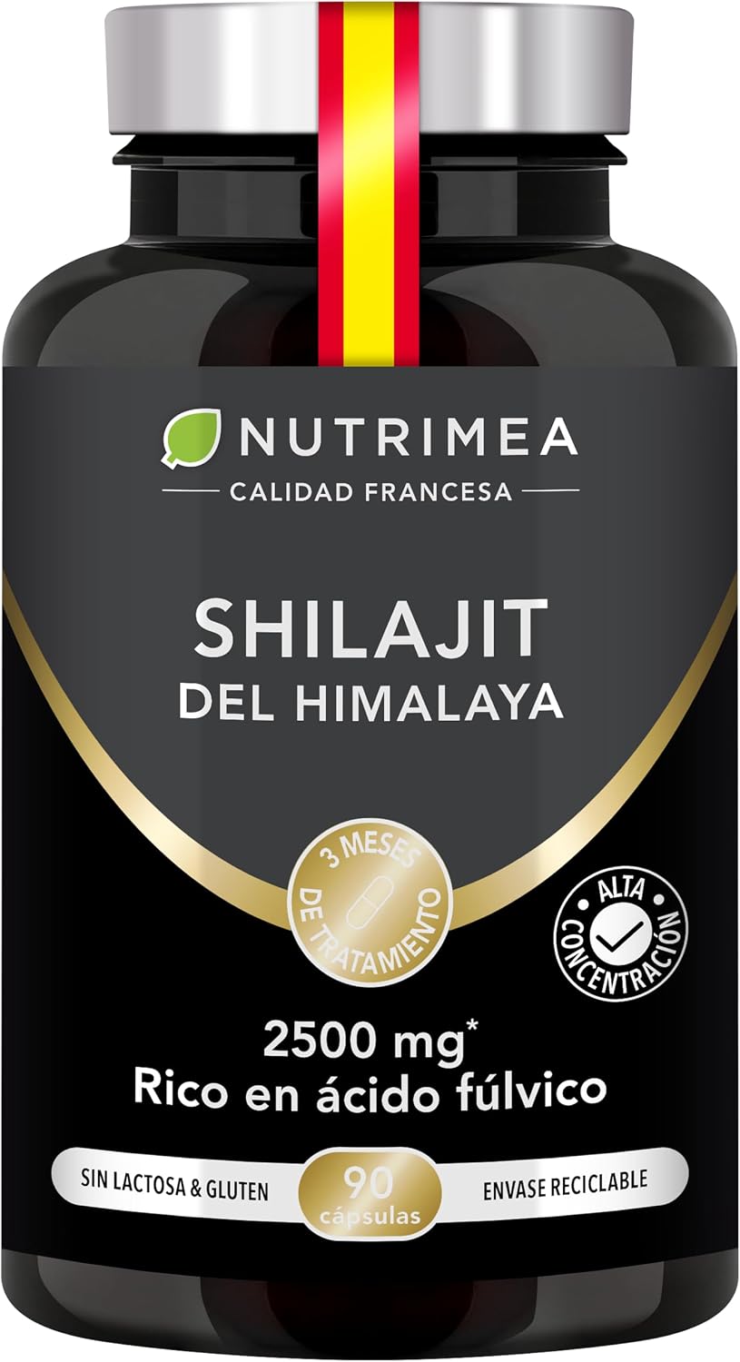 Detalle de Nutrimea Shilajit 2500 mg cápsulas veganas