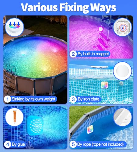 Thumbnail 6 de DeeprBlu 2026: Luces LED para Piscinas con Control Remoto (Recargables, 9 Modos)