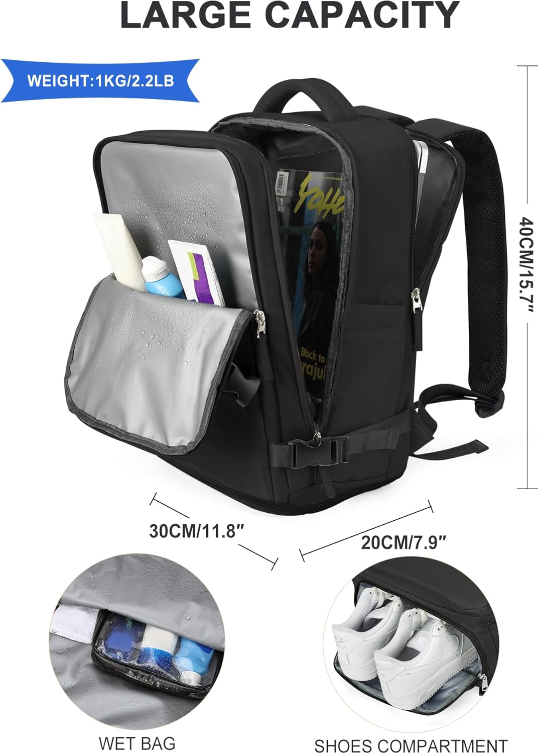 Thumbnail 5 de SZLX vacuum backpack travel bag 40x30x20